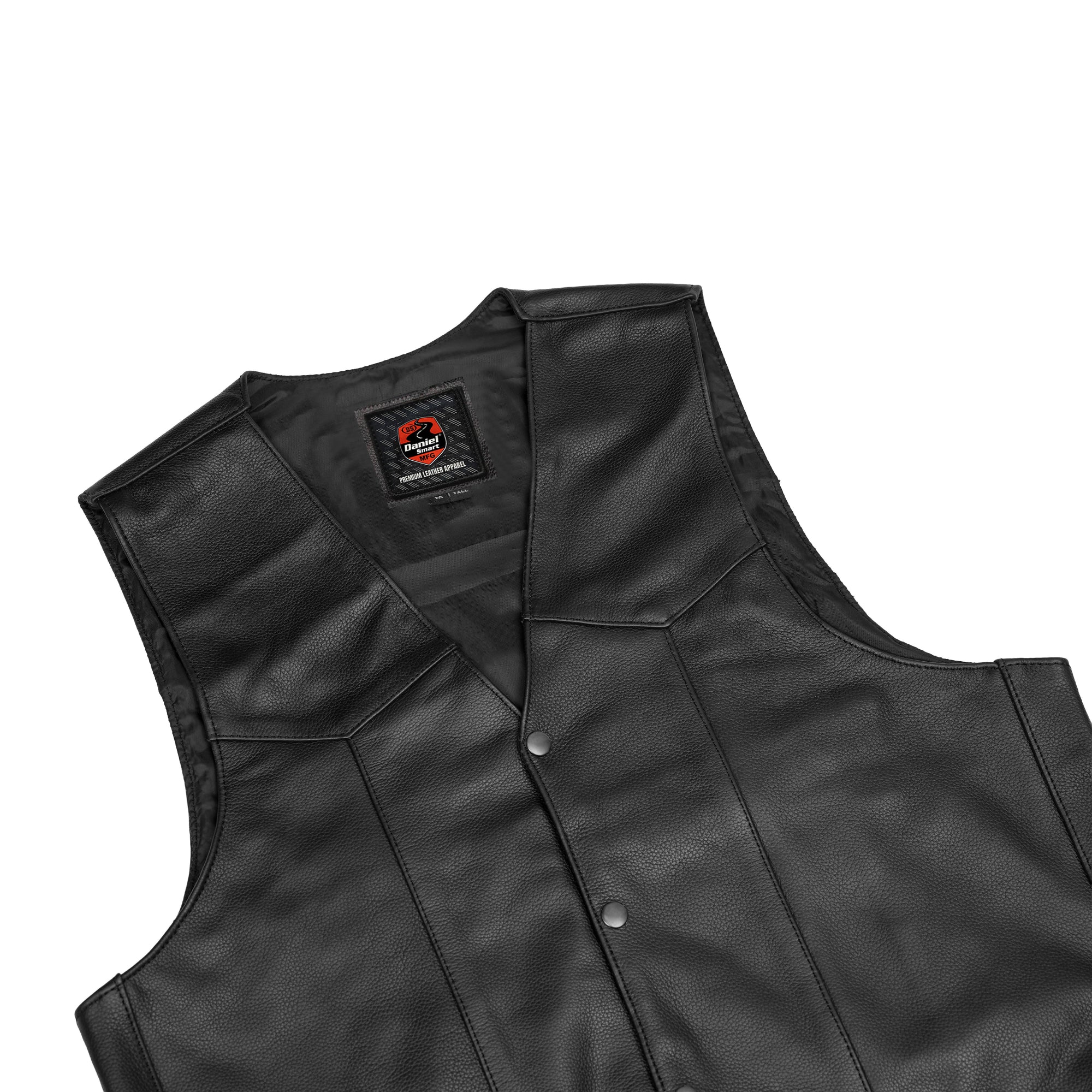 Outlaw Men's Motorcycle Leather Vest
