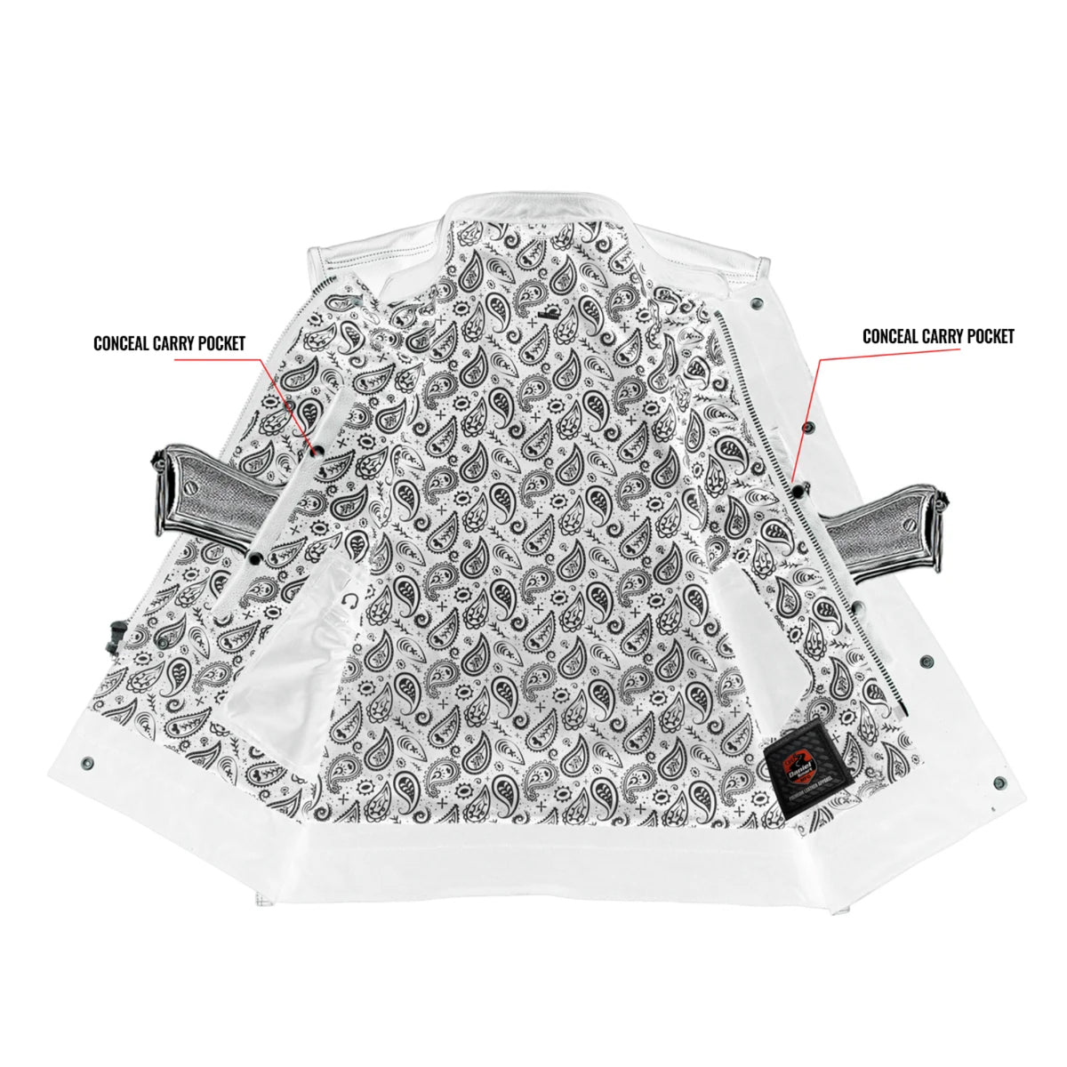 Silverstar™ Men's Motorcycle Leather Vest