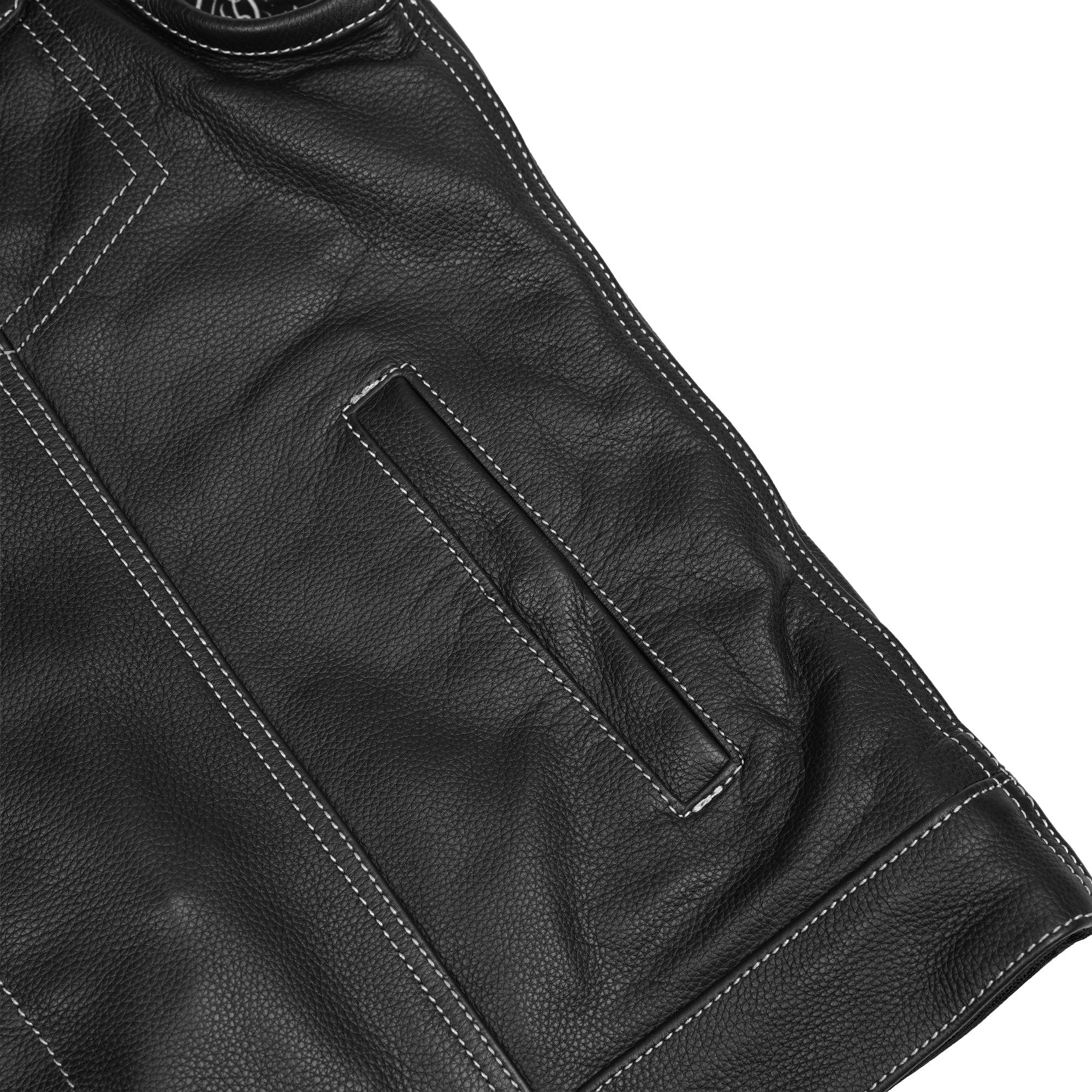 Silverstar™ Men's Motorcycle Leather Vest