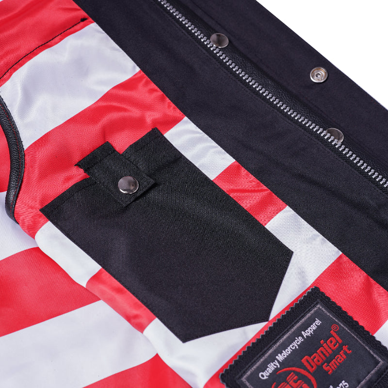 Valor Men's Motorcycle Leather Vest