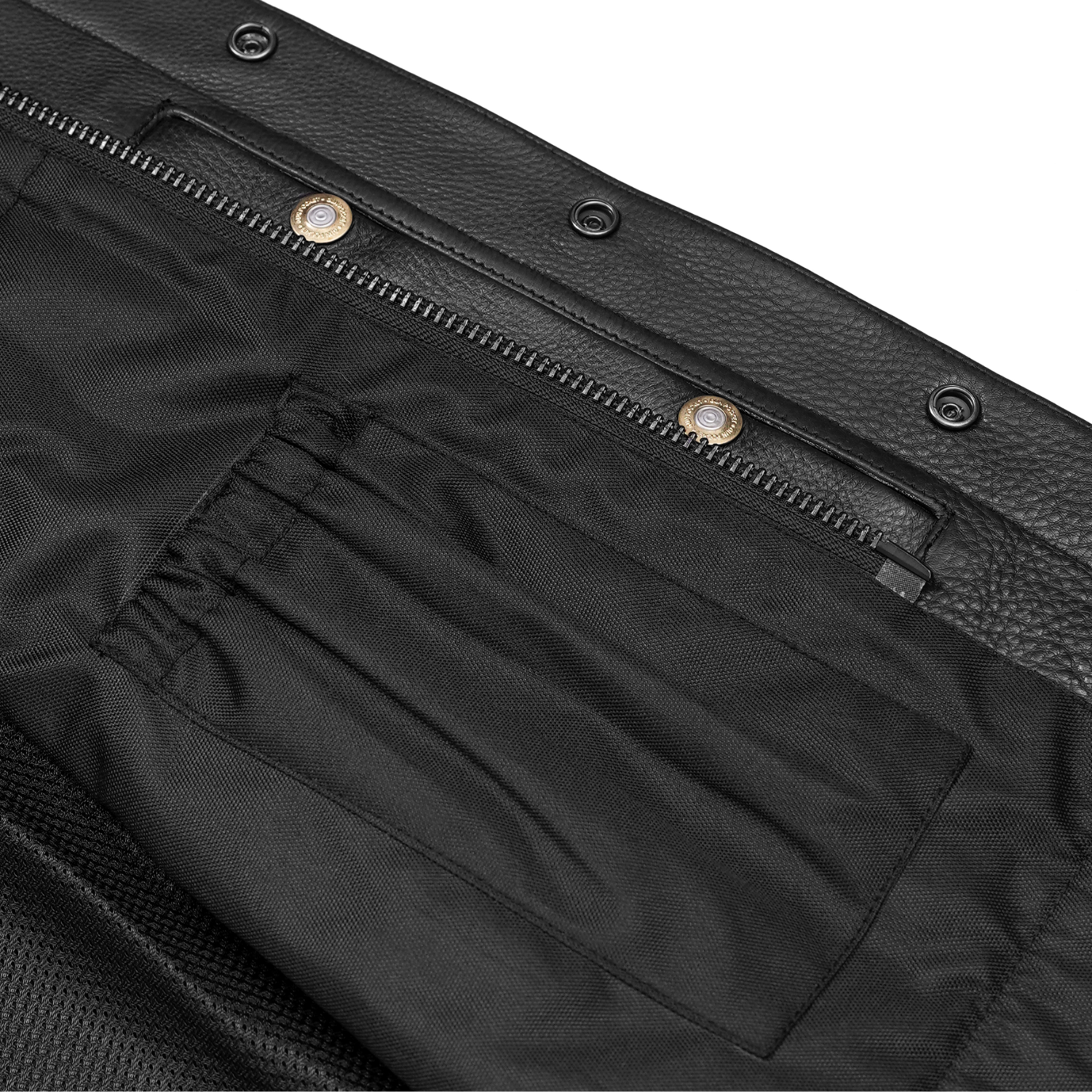 Drop Zone Men's Leather Motorcycle Vest