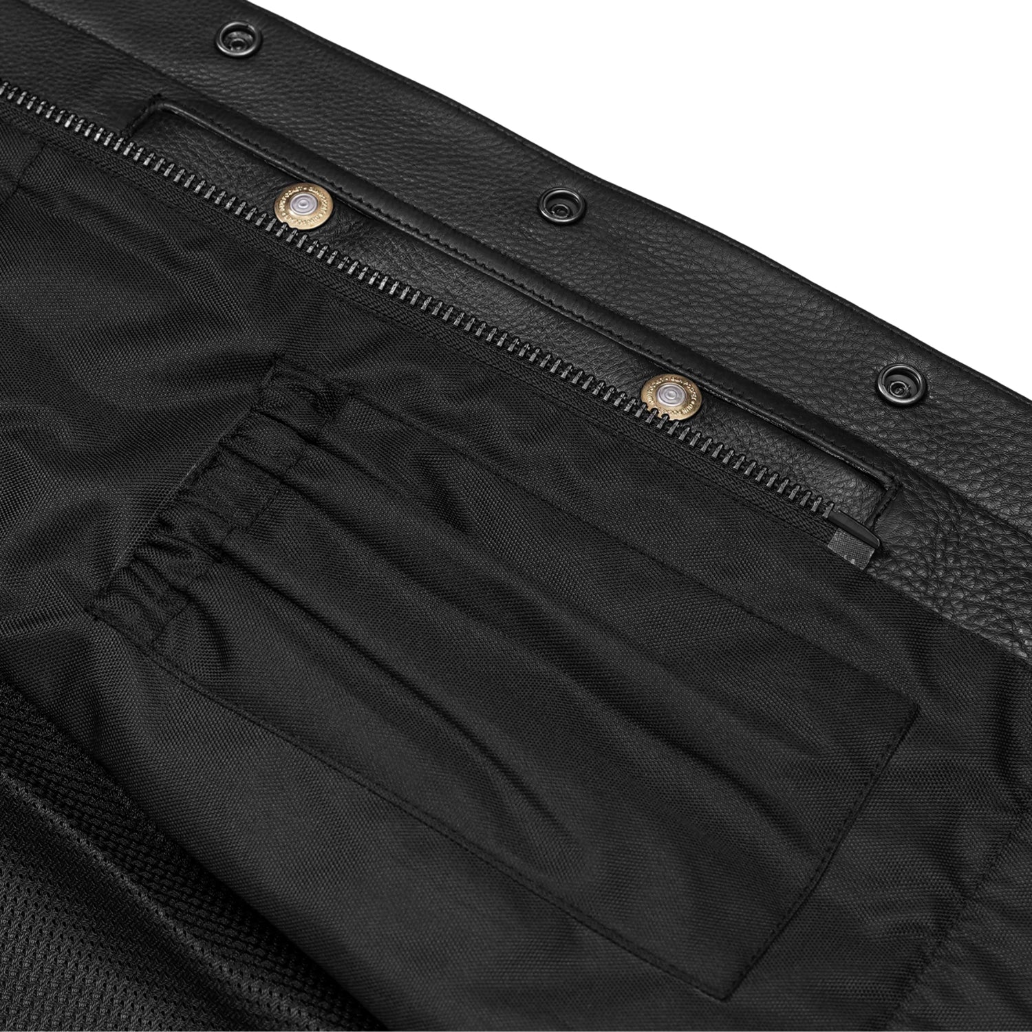 Drop Zone Men's Leather Motorcycle Vest