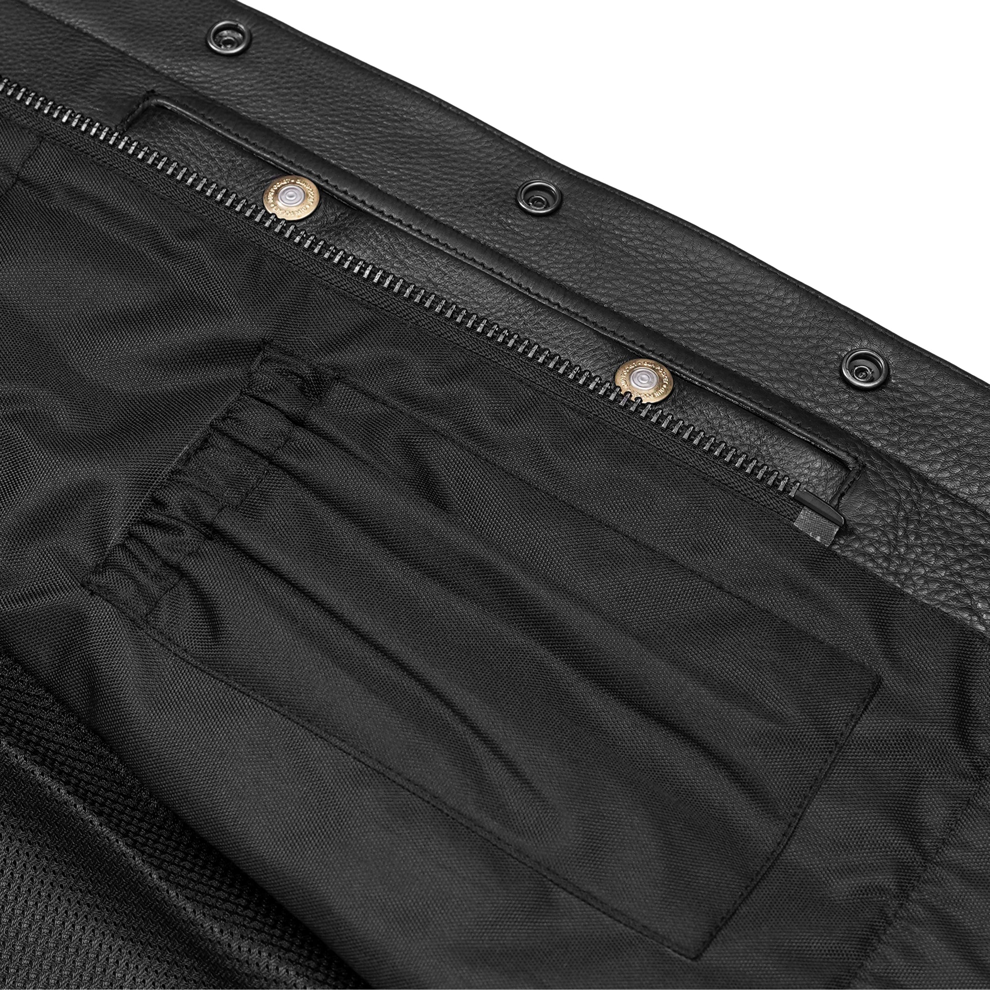 Maddox - Men's Lowside Leather Motorcycle Vest