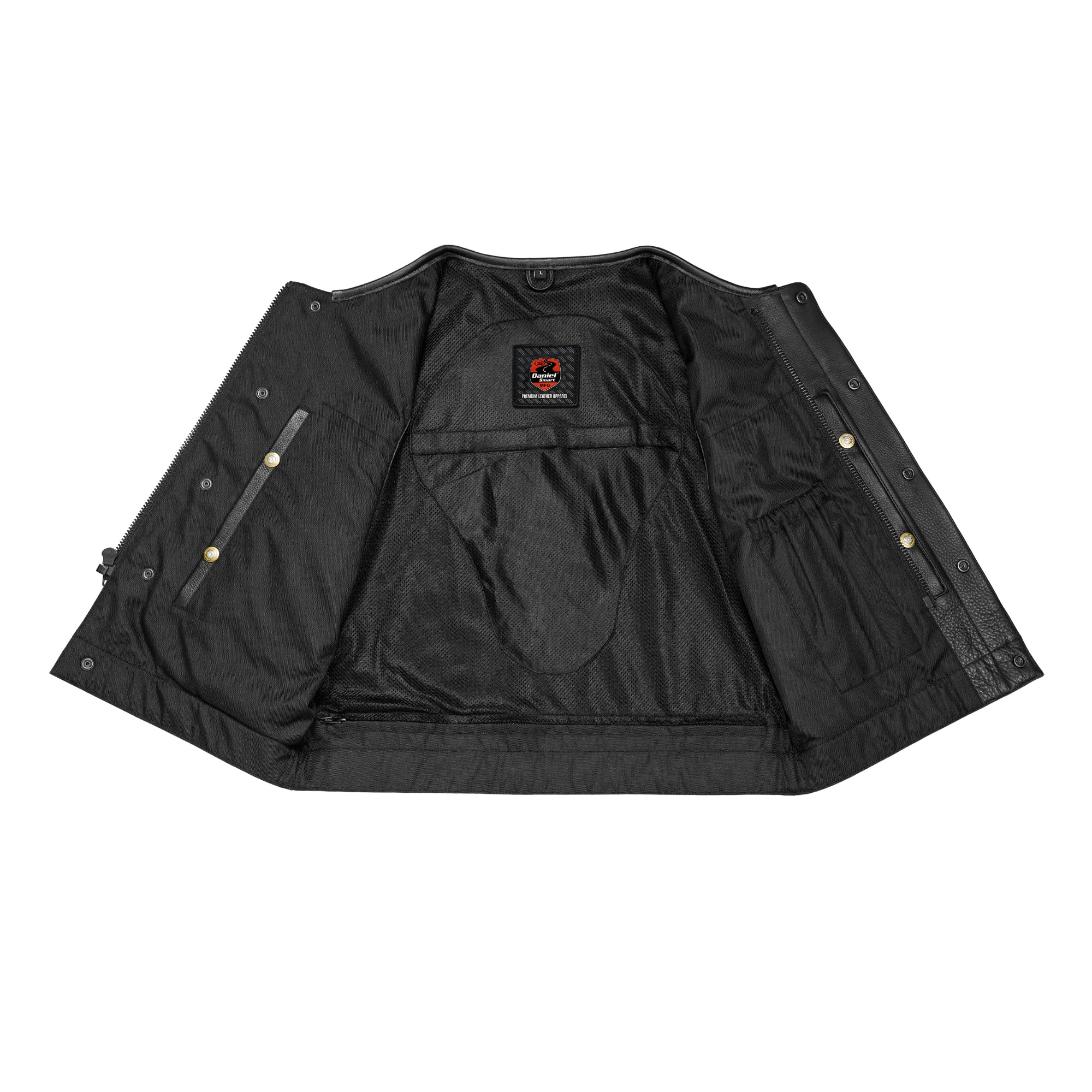 Maddox - Men's Lowside Leather Motorcycle Vest