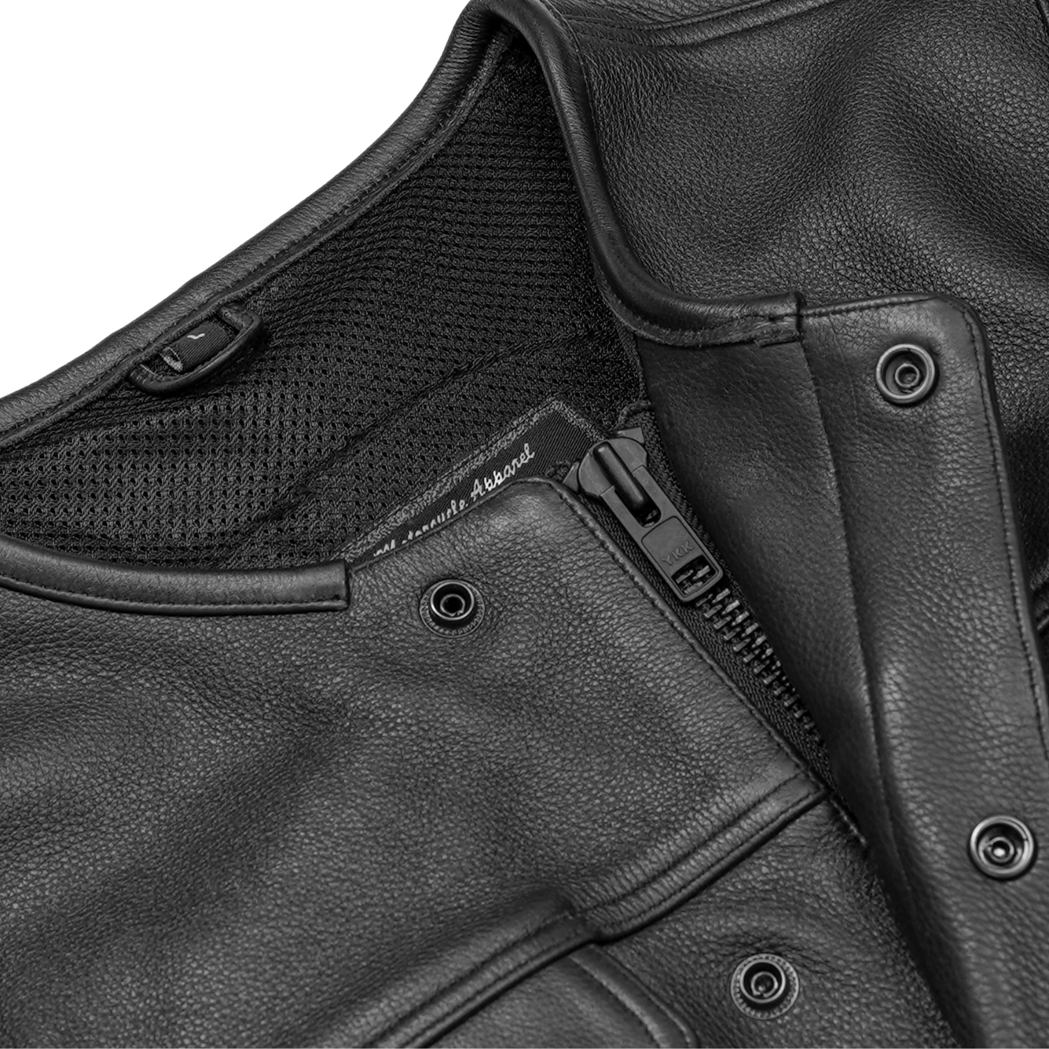 Drop Zone Men's Leather Motorcycle Vest