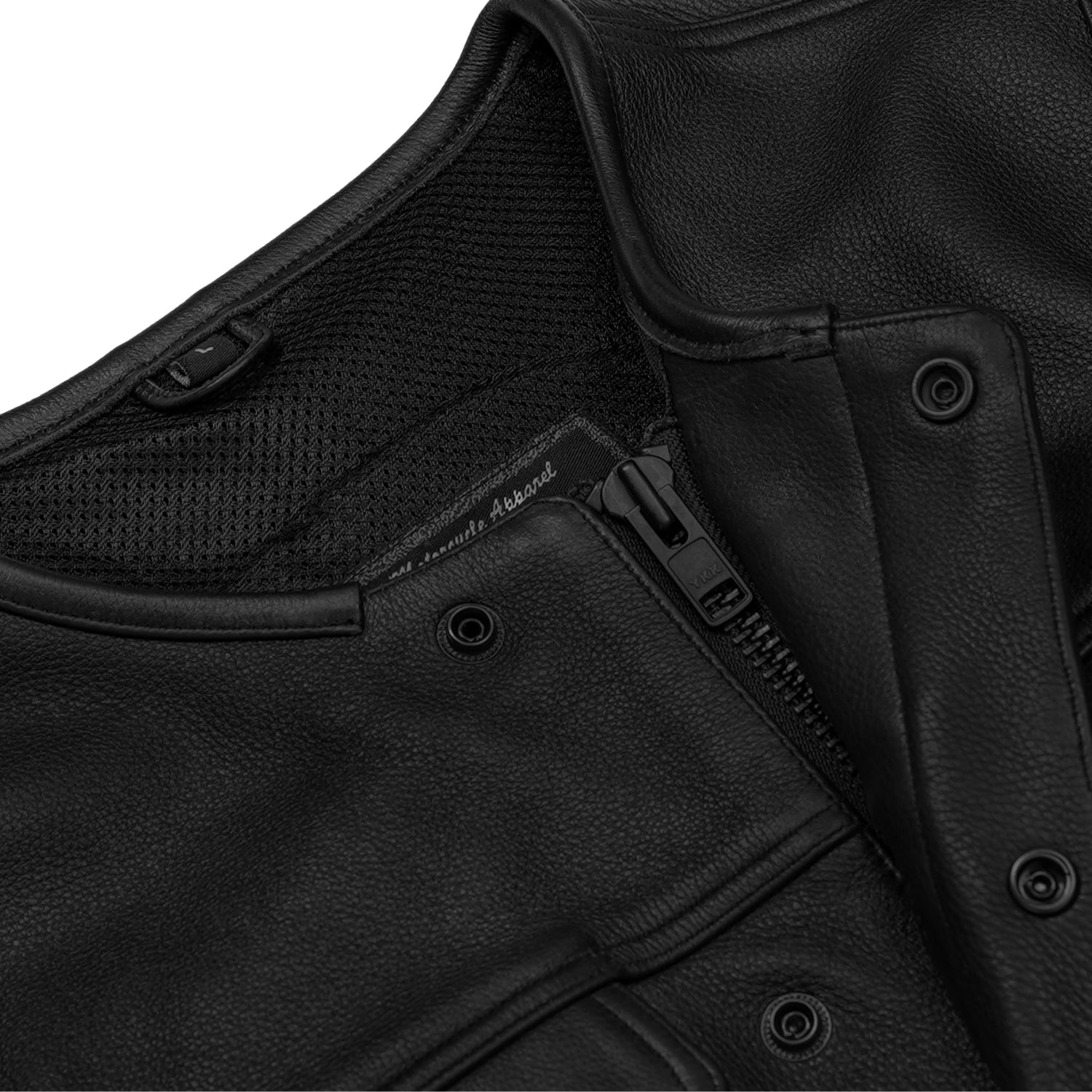 Drop Zone Men's Leather Motorcycle Vest