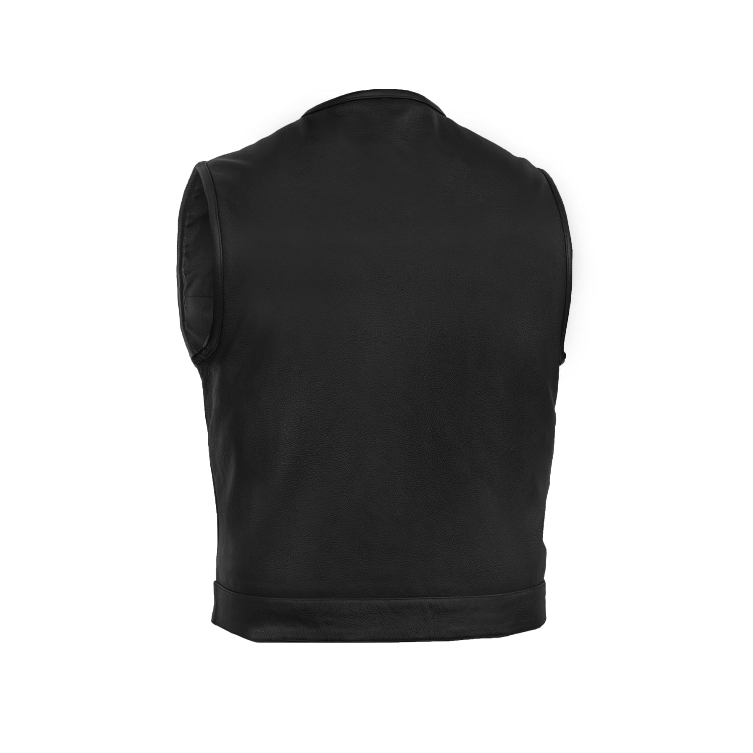 Drop Zone Men's Leather Motorcycle Vest