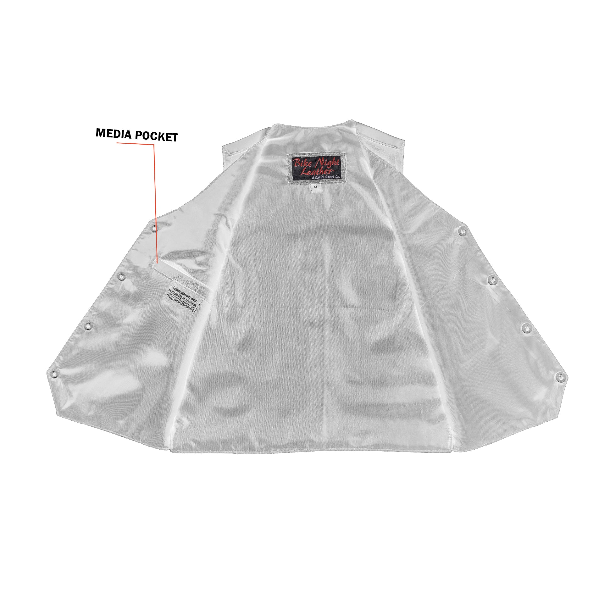 Kids Leather Traditional Style Plain Side Vest