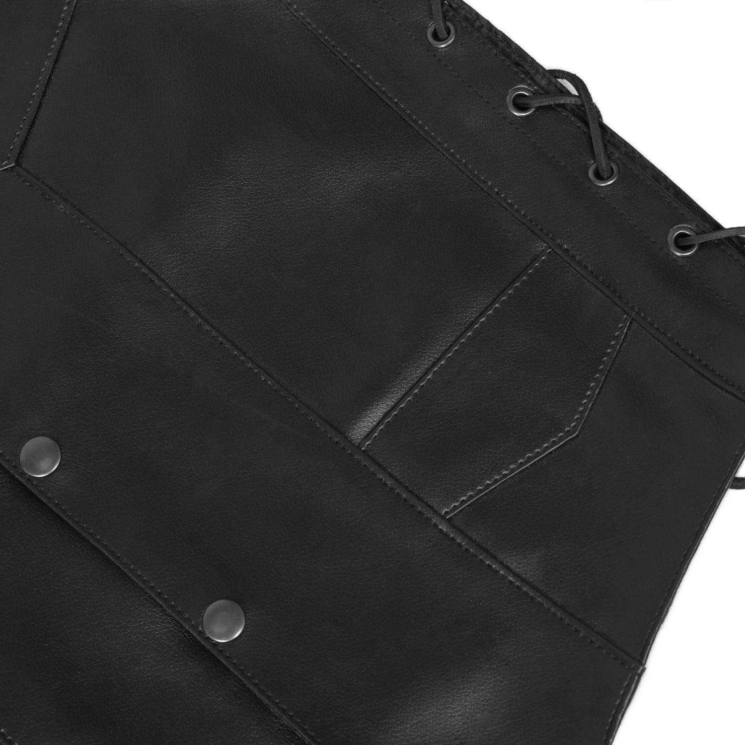 Kids Leather Vest - Traditional Style & Side Laces