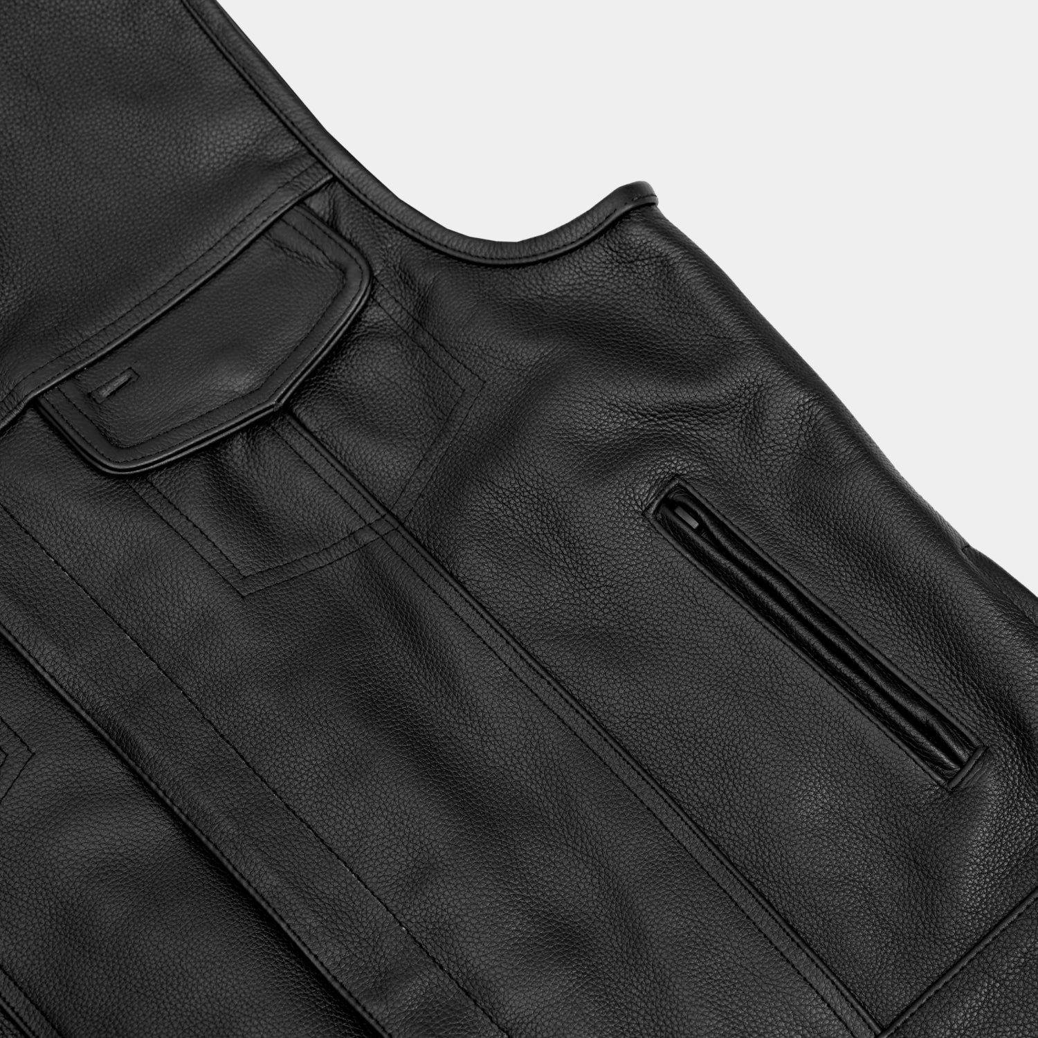 Vestra Men's Motorcycle Leather Vest
