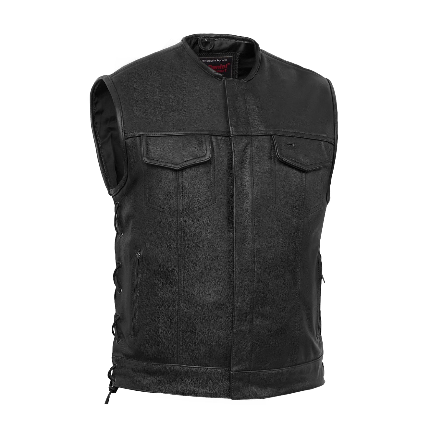 Hawk Men's Motorcycle Leather Vest