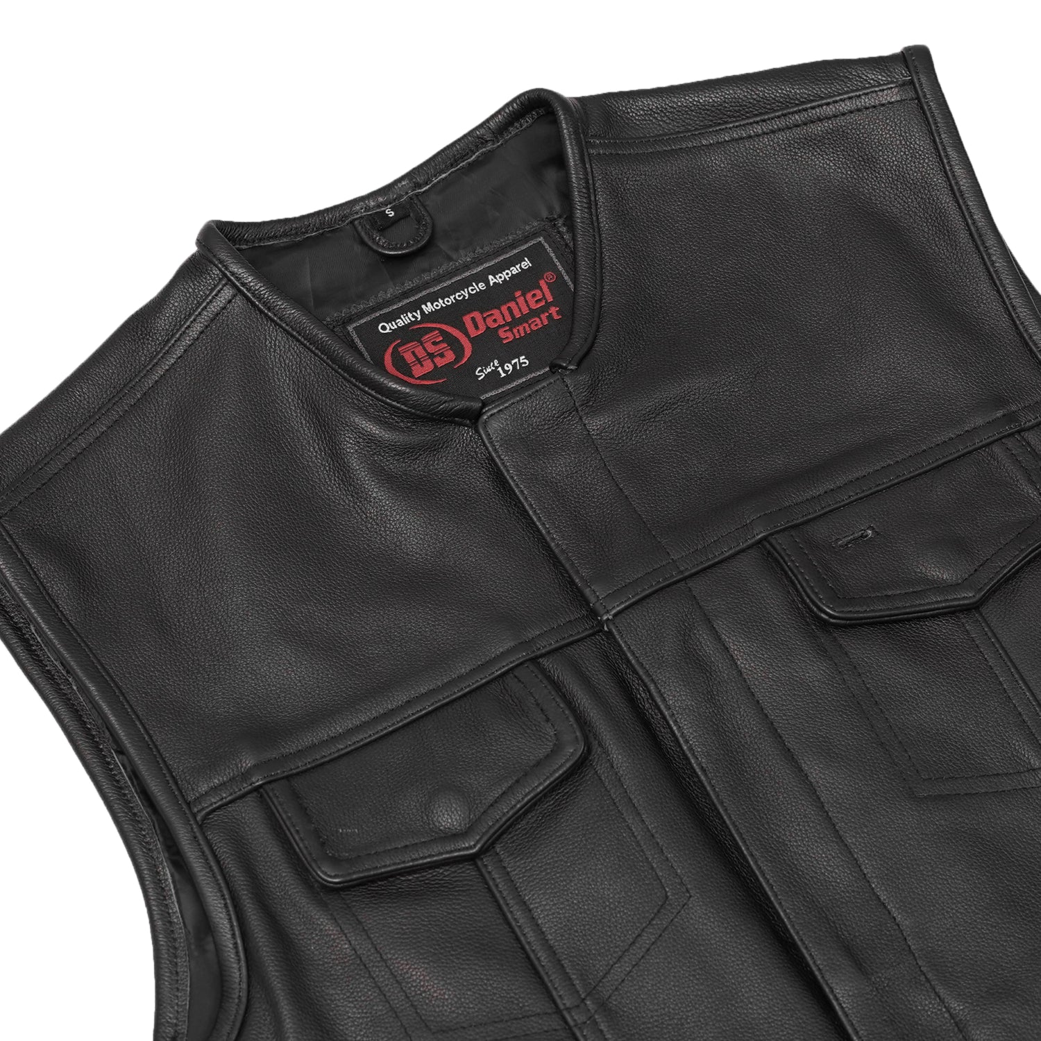 Hawk Men's Motorcycle Leather Vest