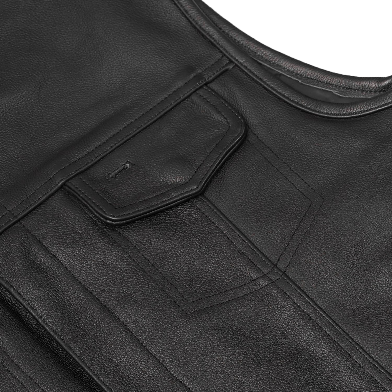 Hawk Men's Motorcycle Leather Vest