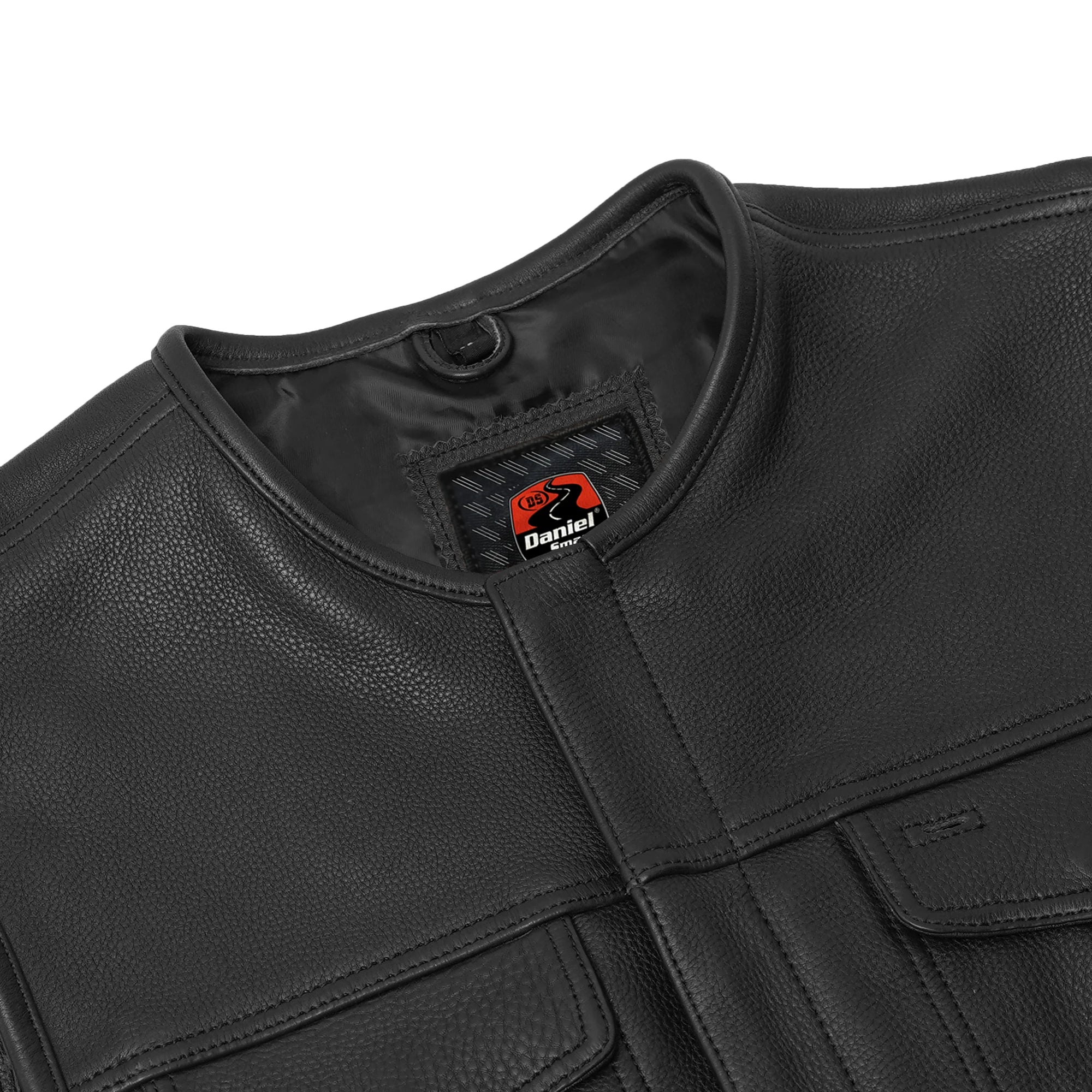 Maverick Men's Motorcycle Leather Vest