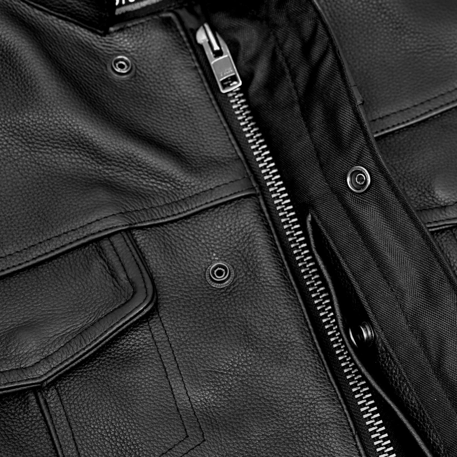 Sideon Men's Motorcycle Leather Vest