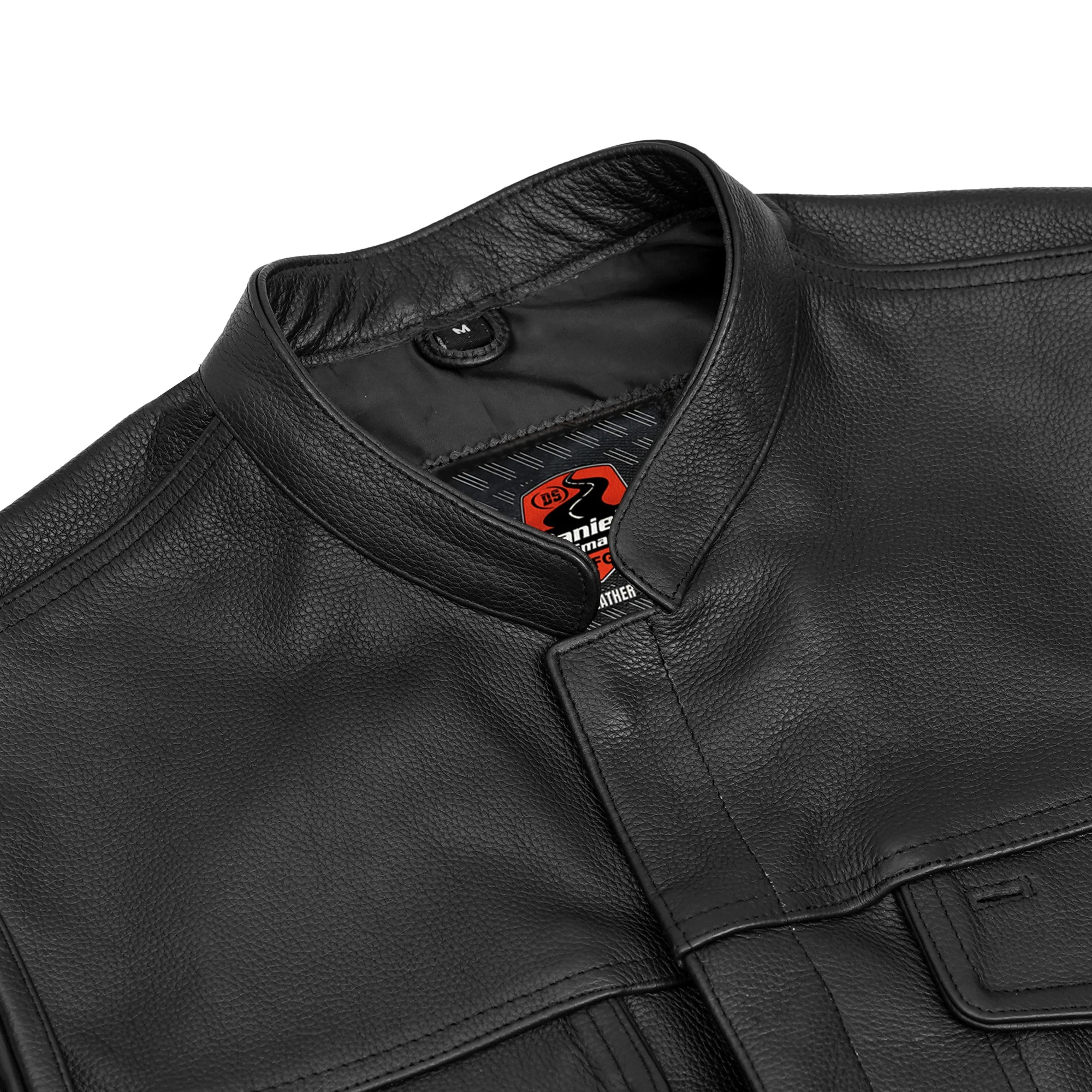 Sideon Men's Motorcycle Leather Vest