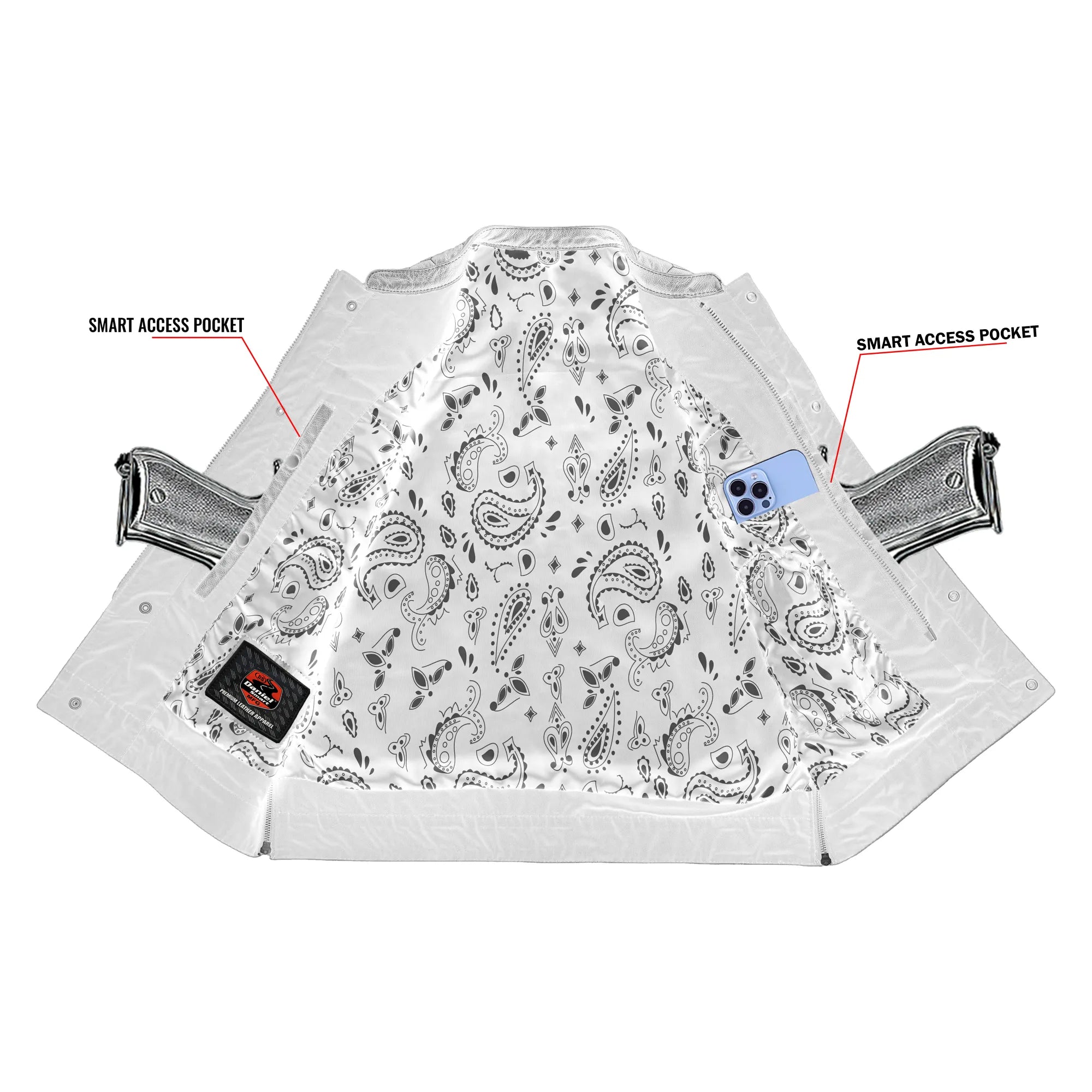 Auric™ Men's Motorcycle Leather Vest