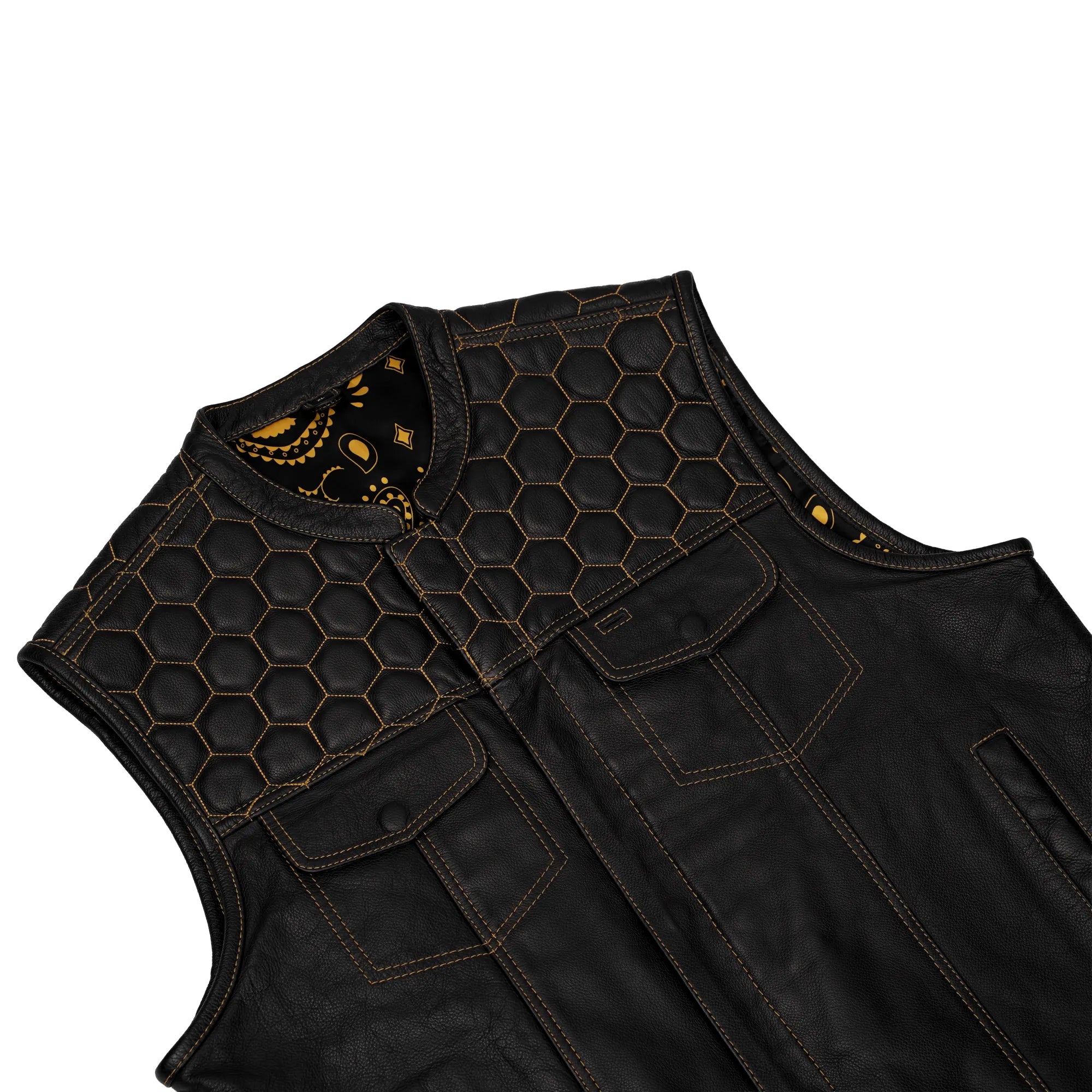 Auric™ Men's Motorcycle Leather Vest