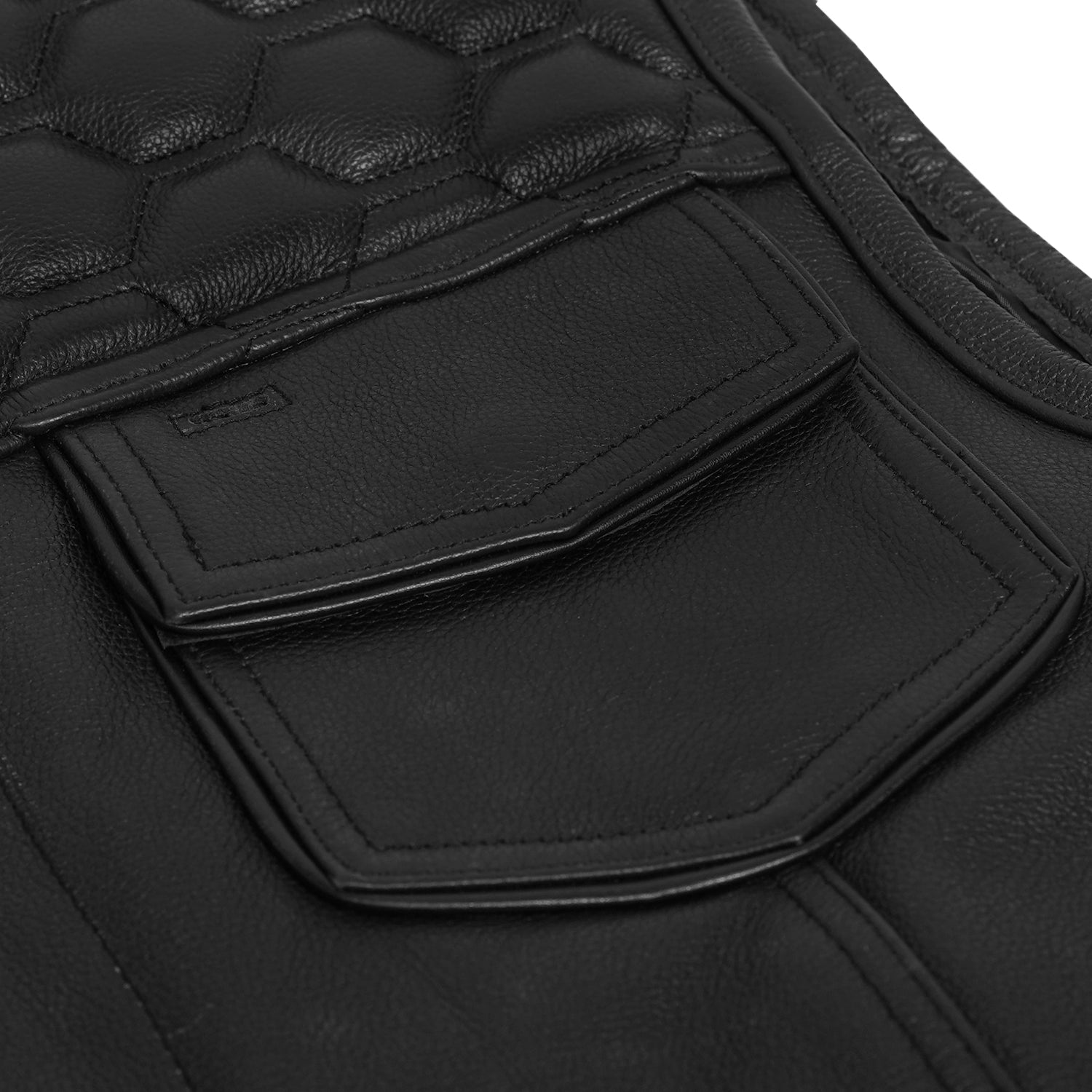 Neo Men's Motorcycle Leather Vest