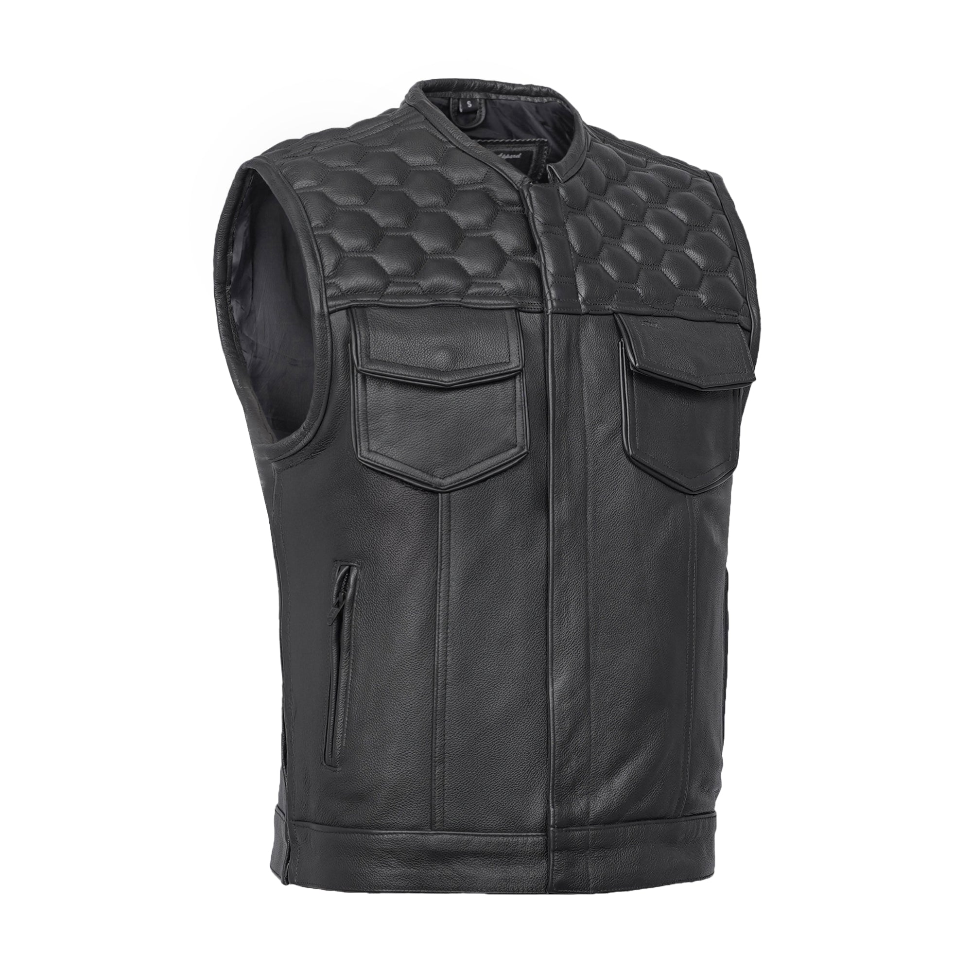 Neo Men's Motorcycle Leather Vest