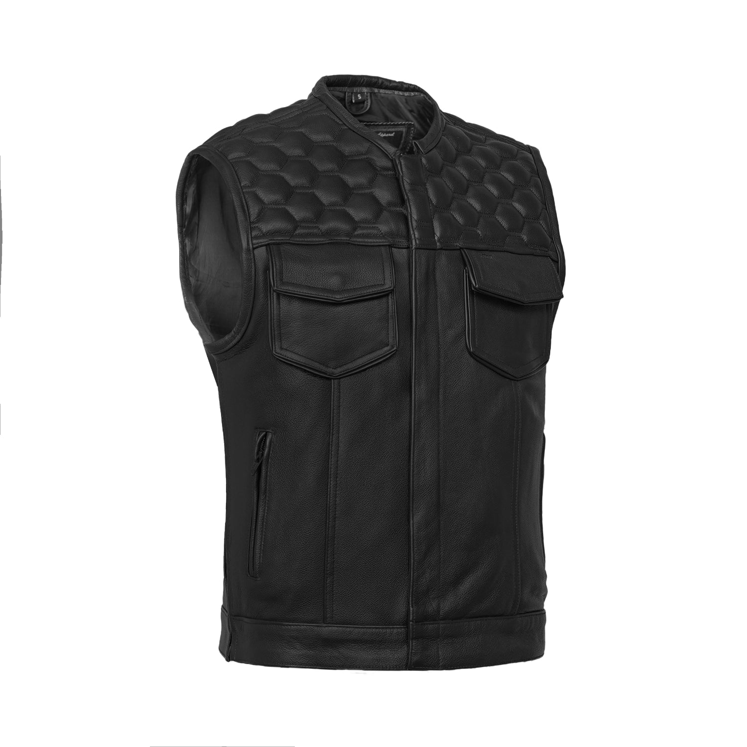 Neo Men's Motorcycle Leather Vest