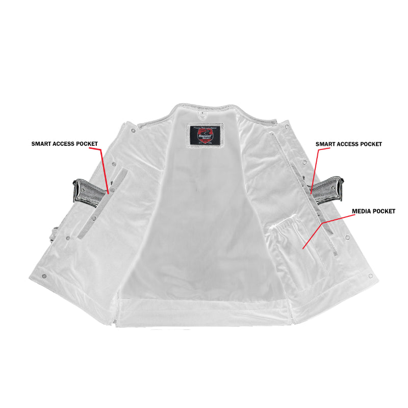 Neo Men's Motorcycle Leather Vest