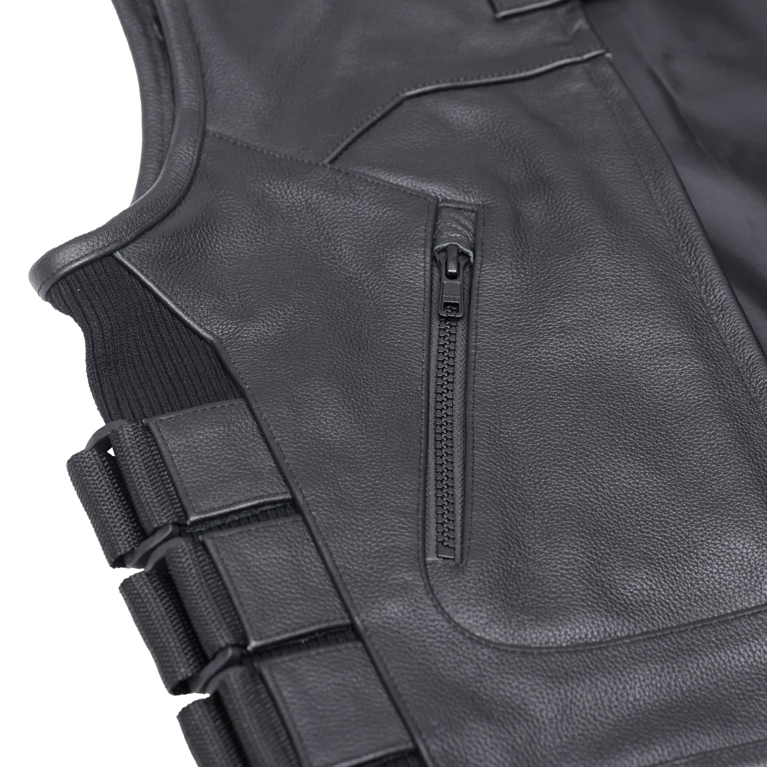 Stealth Women's Leather Motorcycle Vest