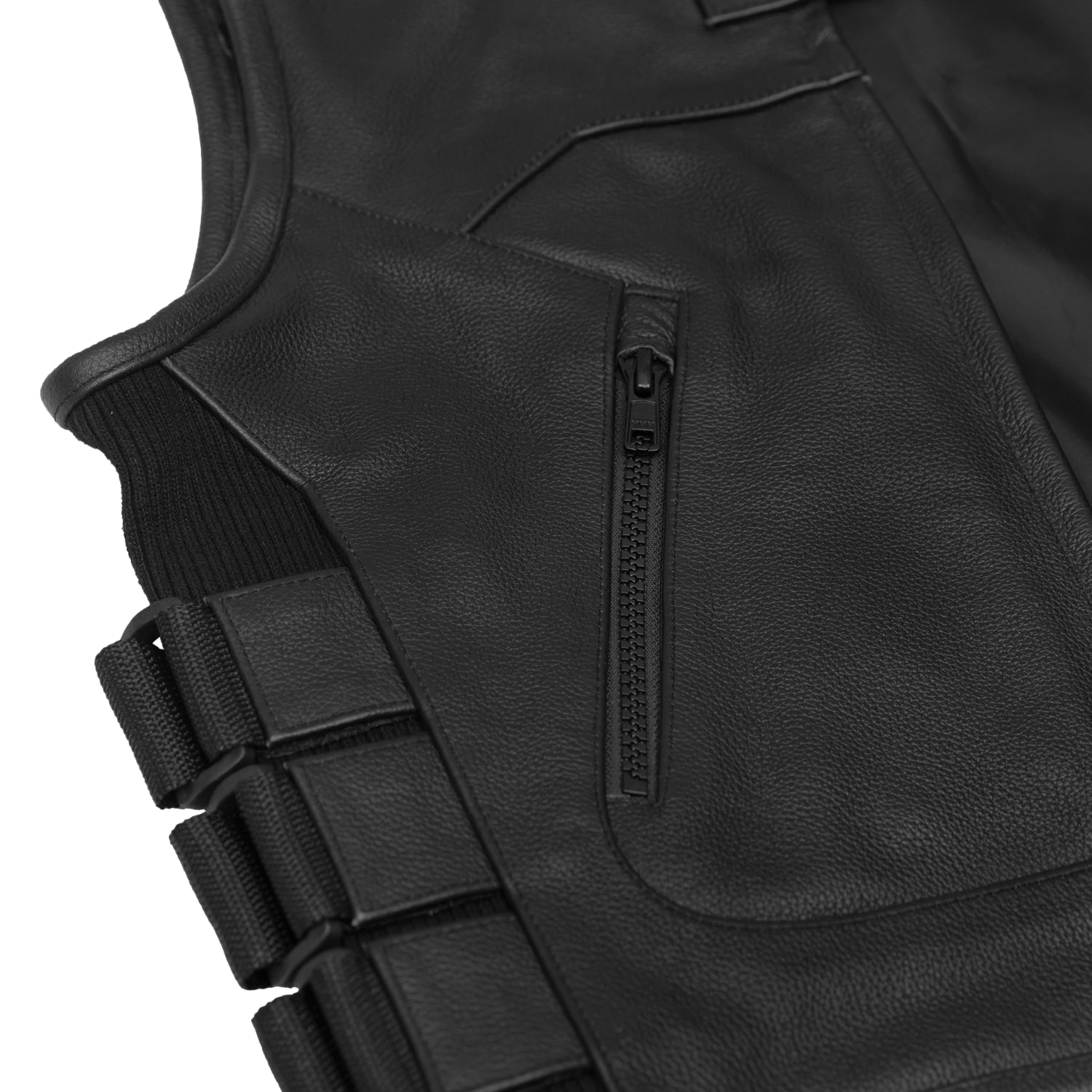 Stealth Women's Leather Motorcycle Vest