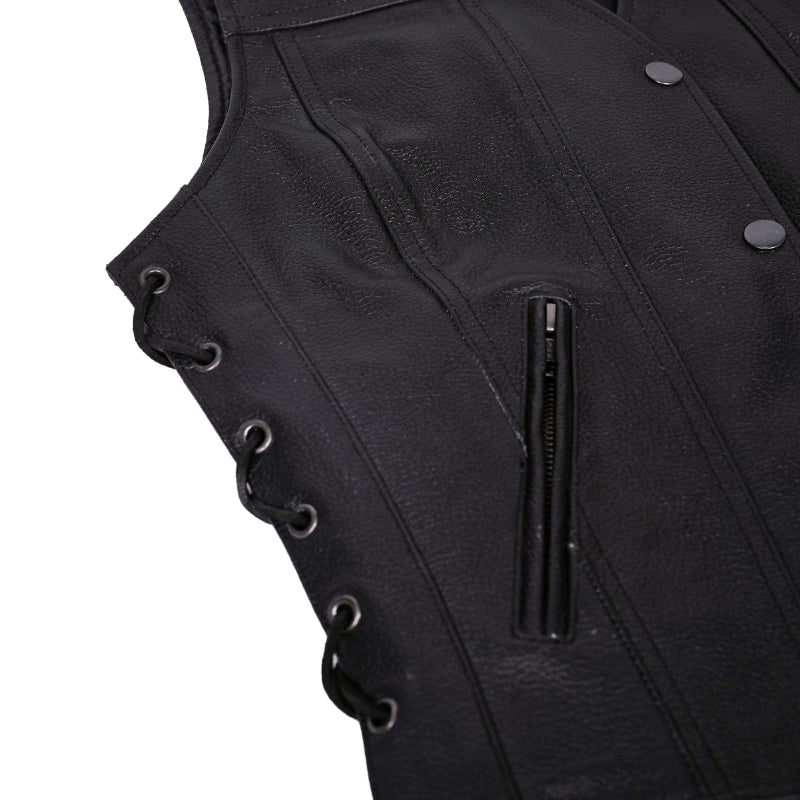 Her Miles Women's Leather Motorcycle Vest