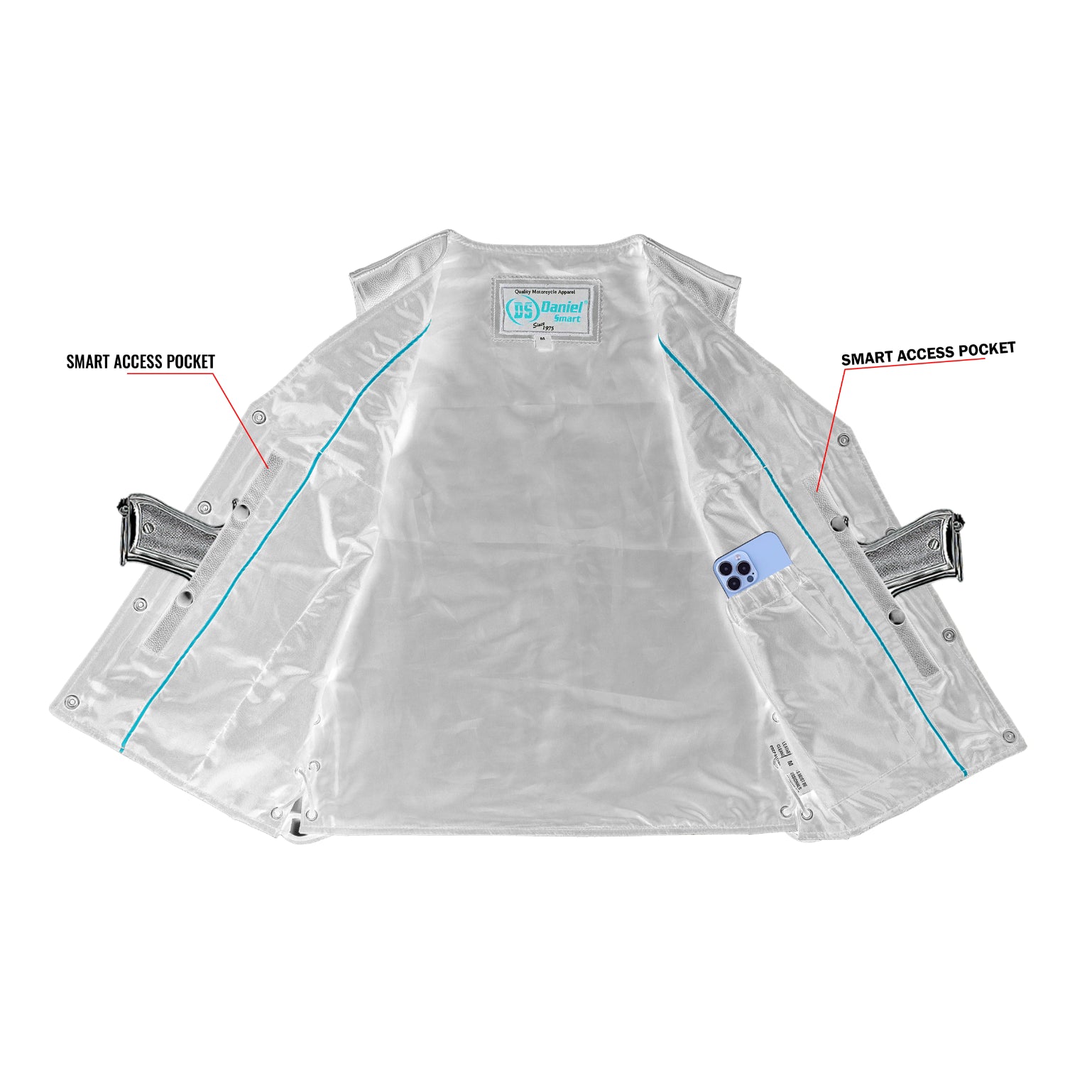 Swift™ Women's Leather Motorcycle Vest