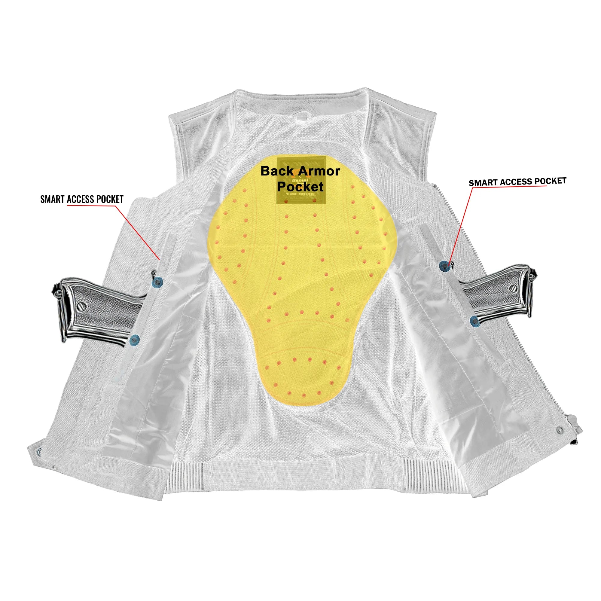 NoirFlex - Women’s Leather Motorcycle Vest