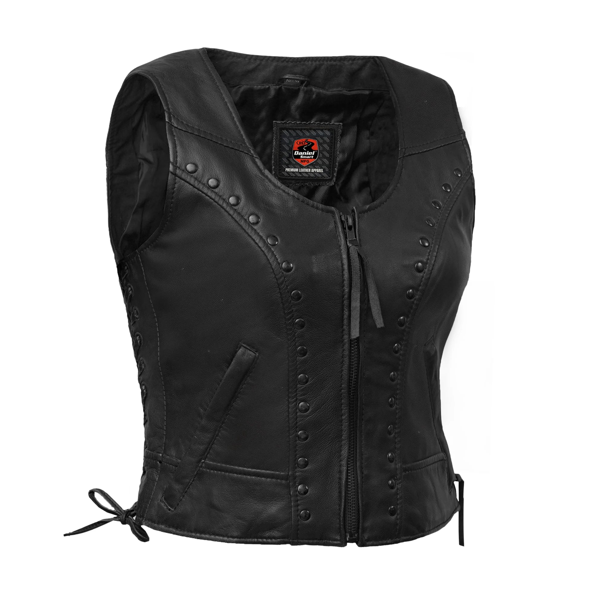 Pitter™ Women's Leather Motorcycle Vest