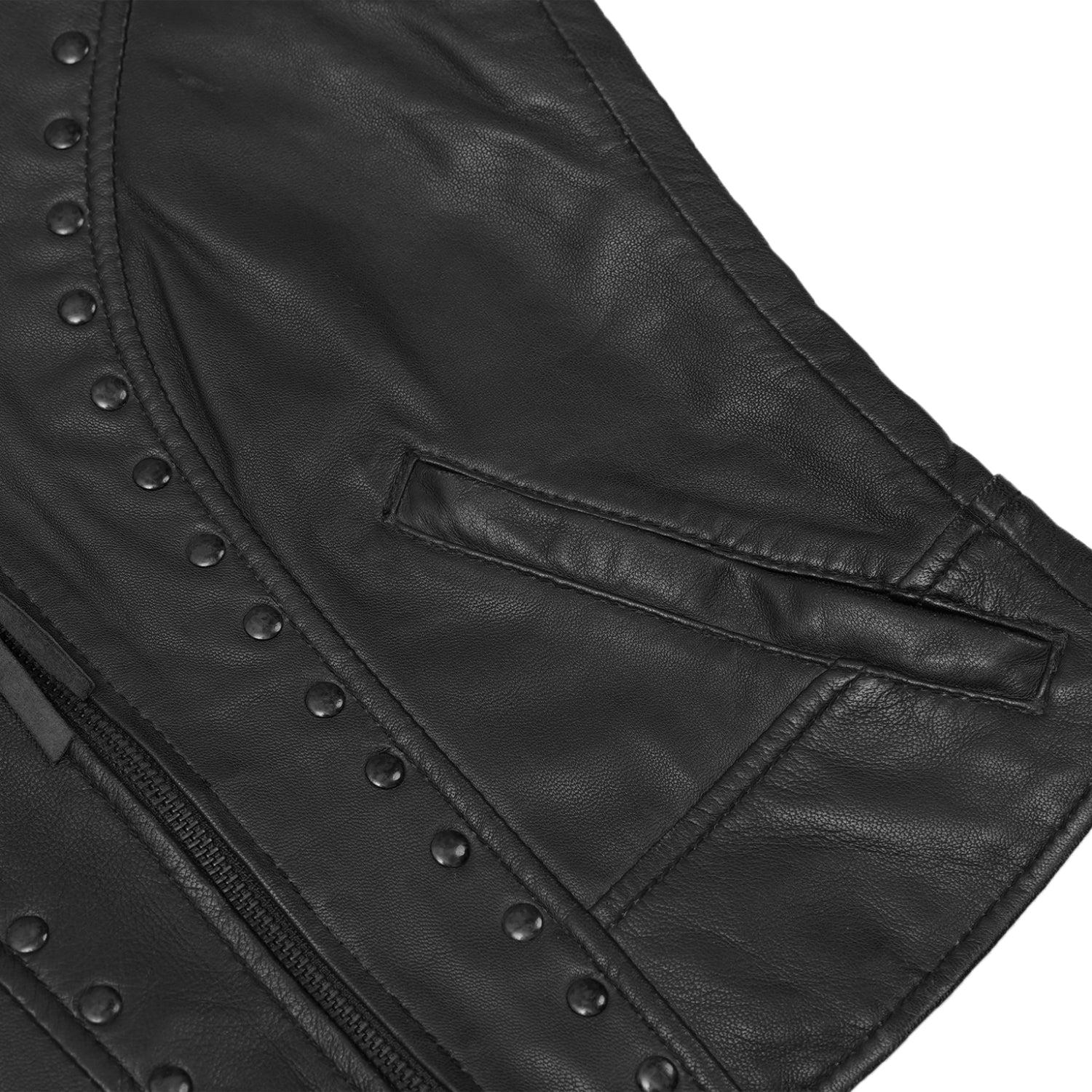 Raven™ Women's Leather Motorcycle Vest