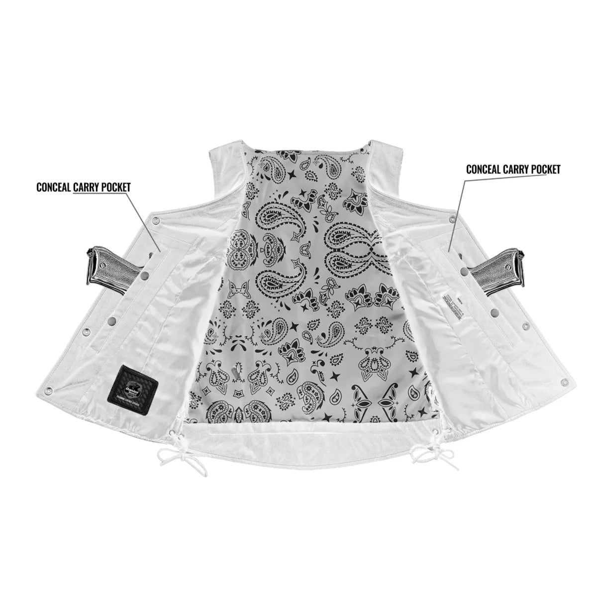 Miss Miles™ Women's Leather Motorcycle Vest