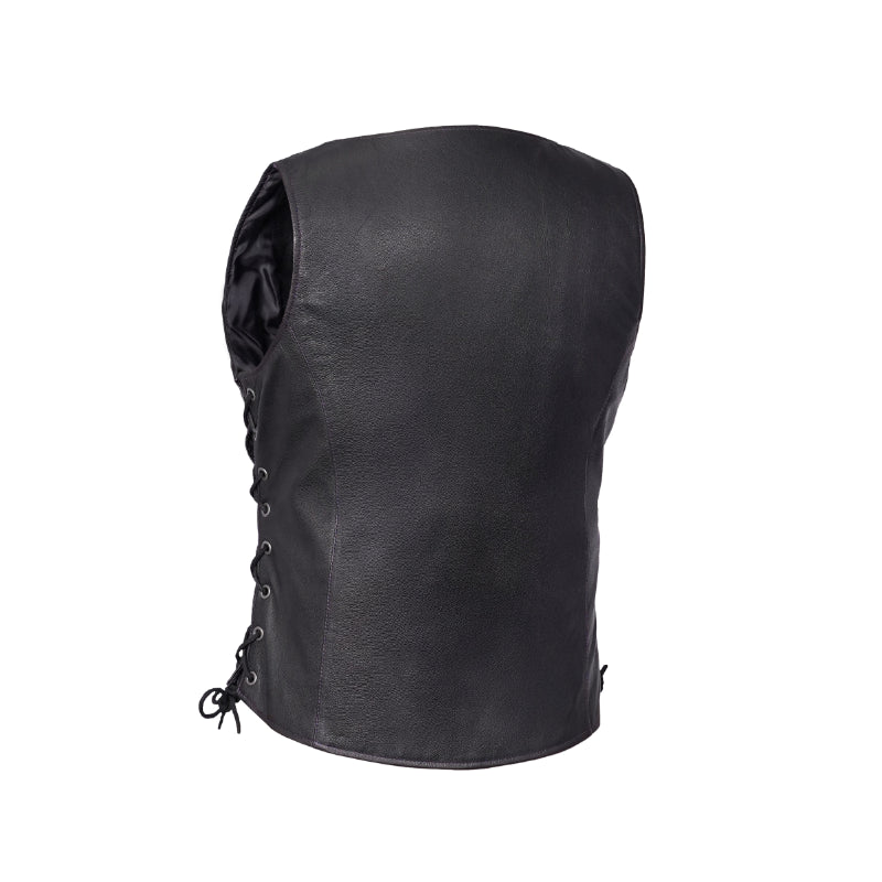 Miss Miles™ Women's Leather Motorcycle Vest