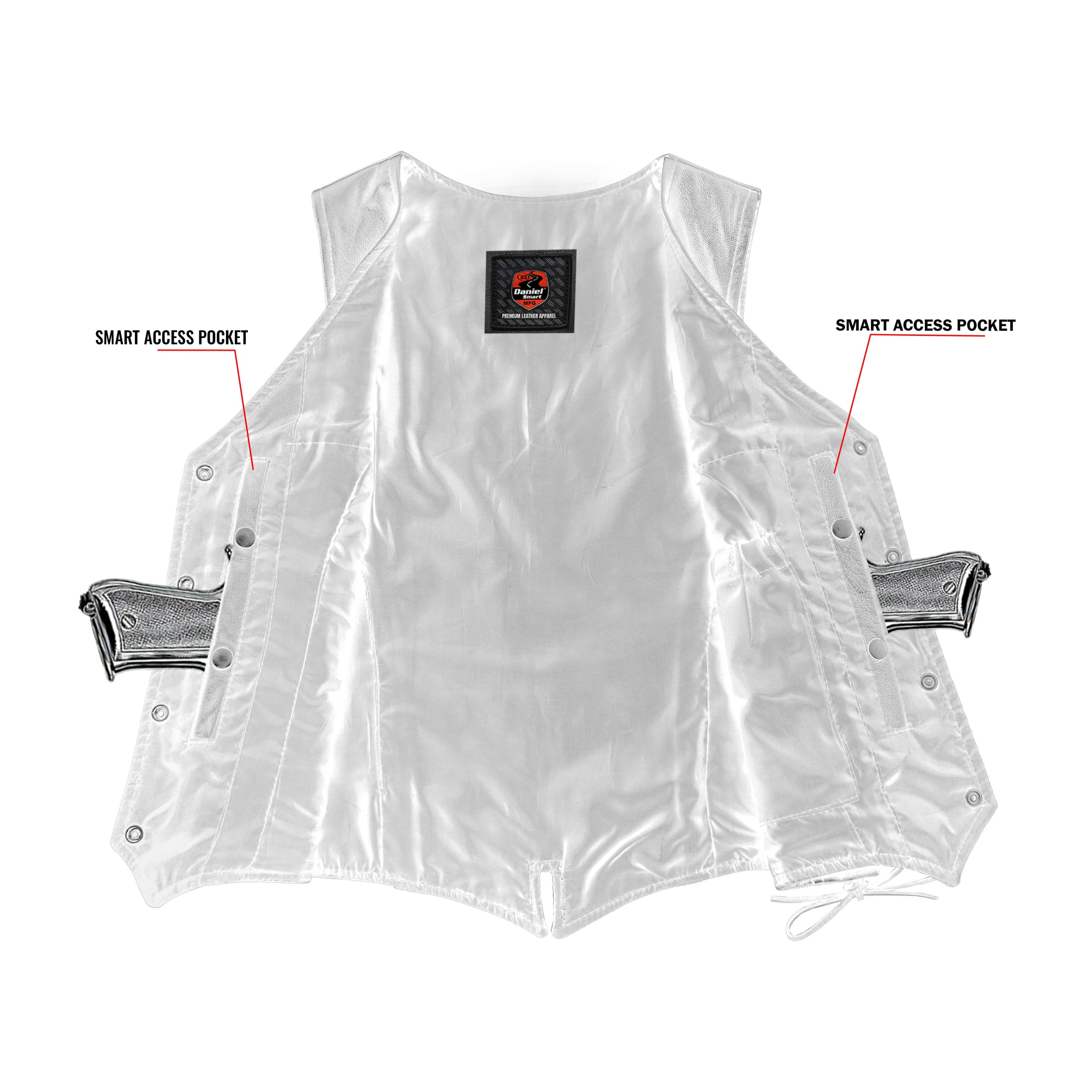 Essence Women's Leather Motorcycle Vest