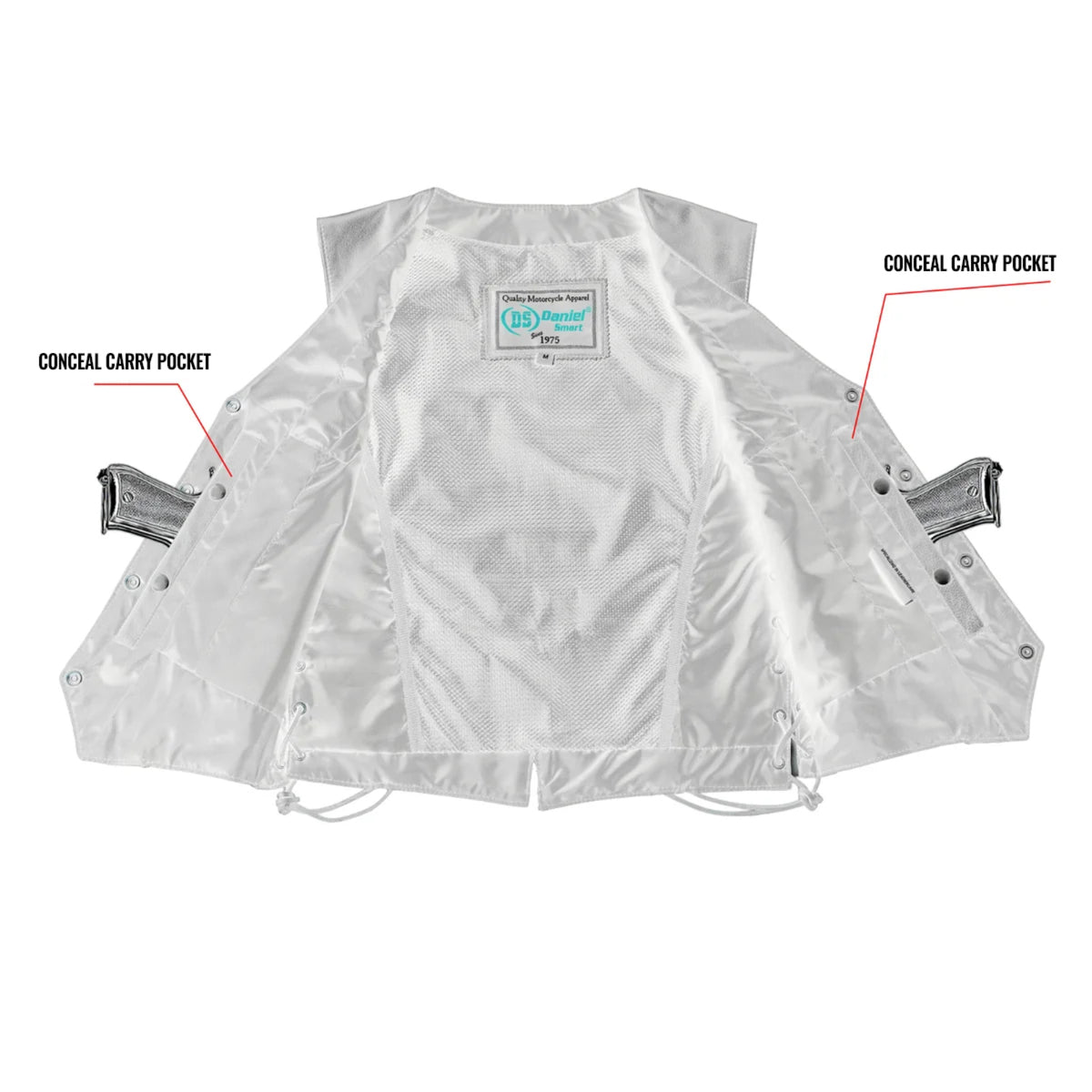 Braid Women's Leather Motorcycle Vest