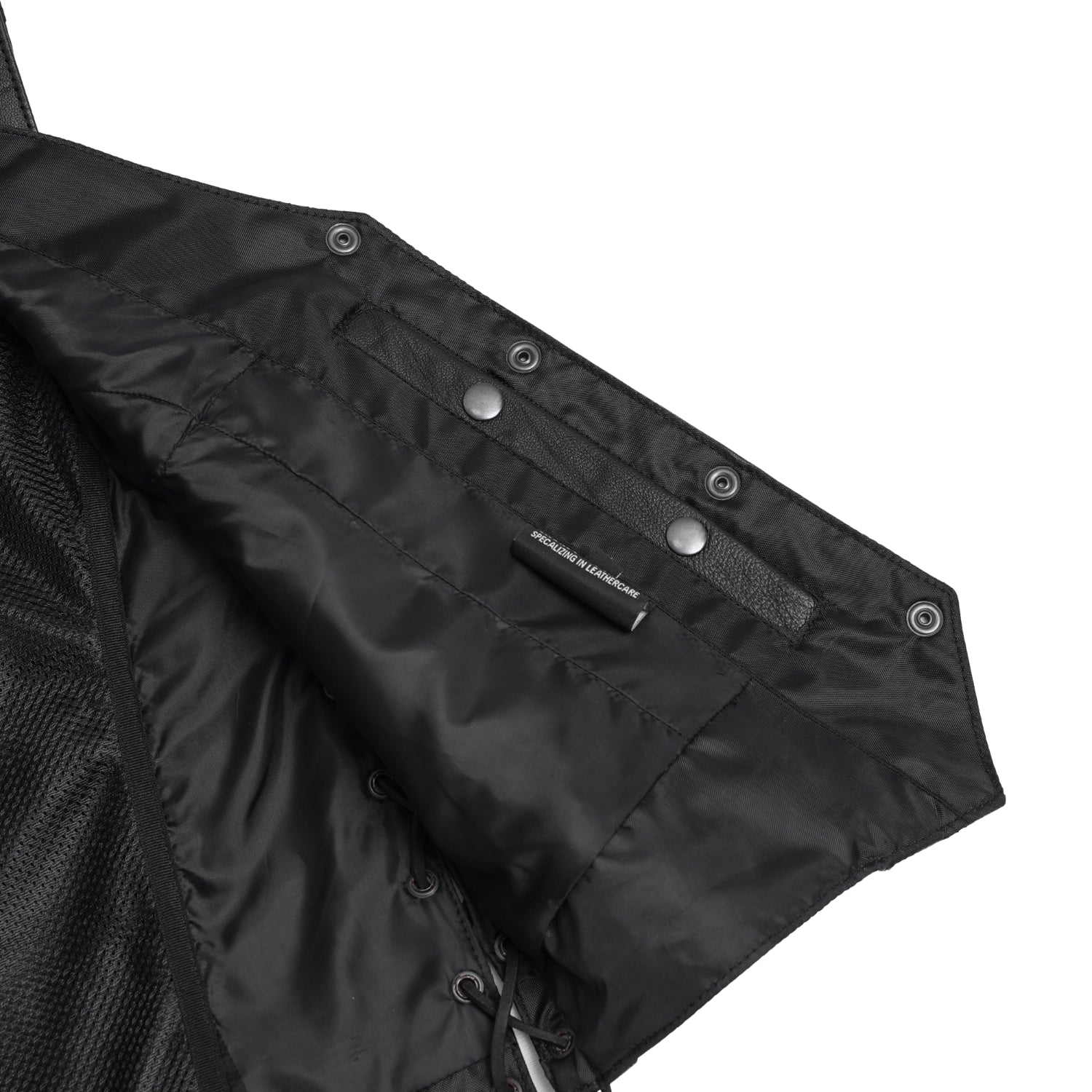 Braid Women's Leather Motorcycle Vest