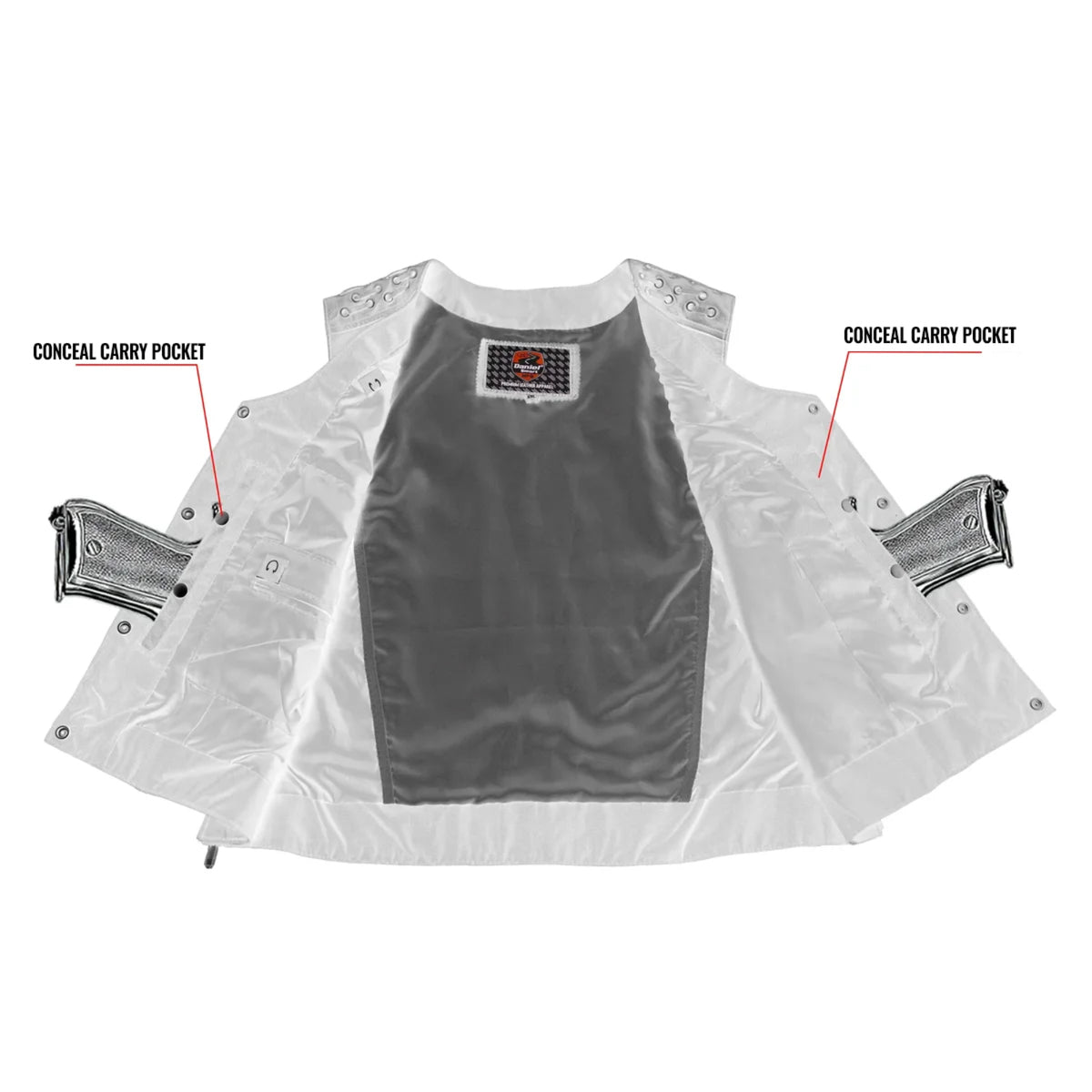 Valkyrie Women's Leather Motorcycle Vest
