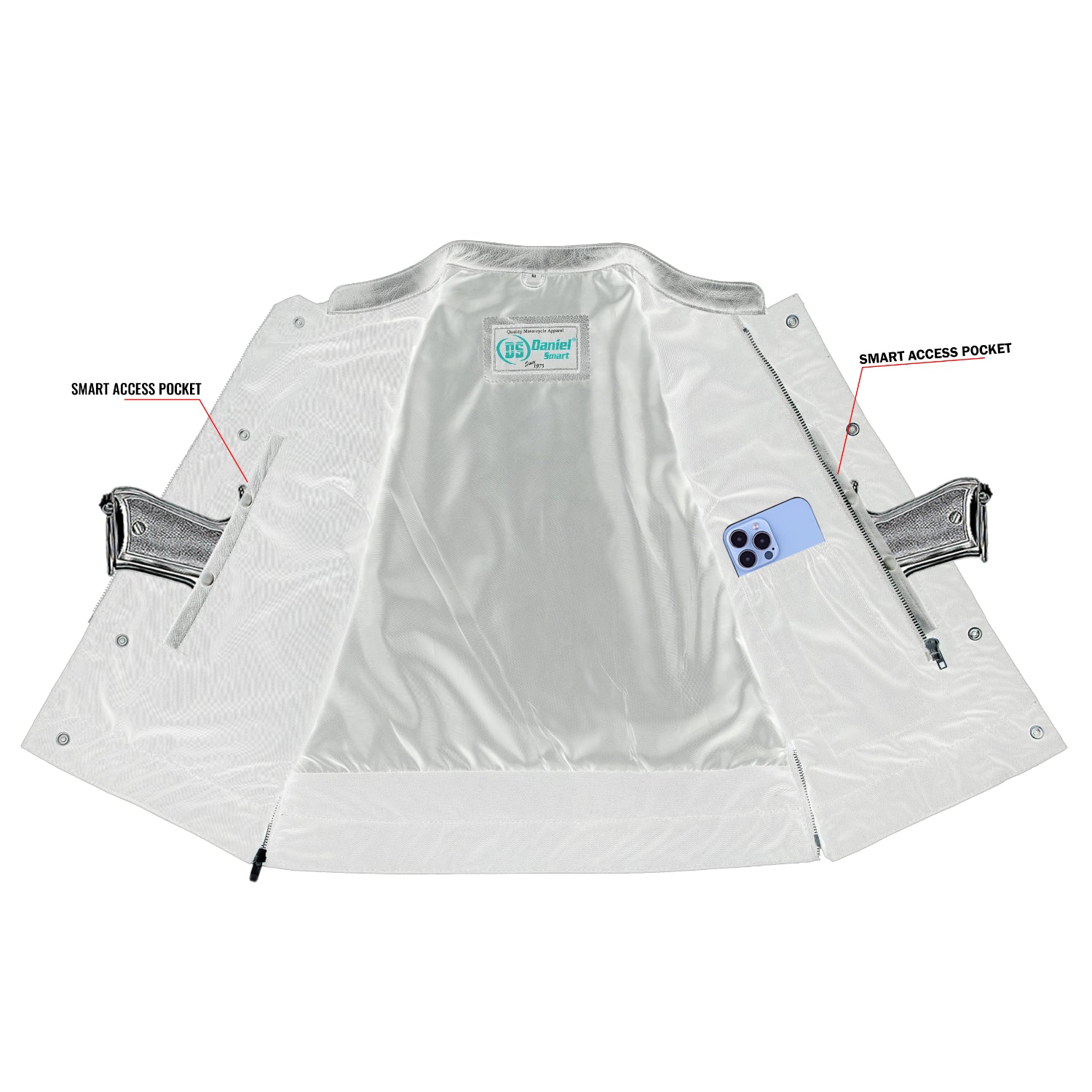 Myst Women's Leather Motorcycle Vest