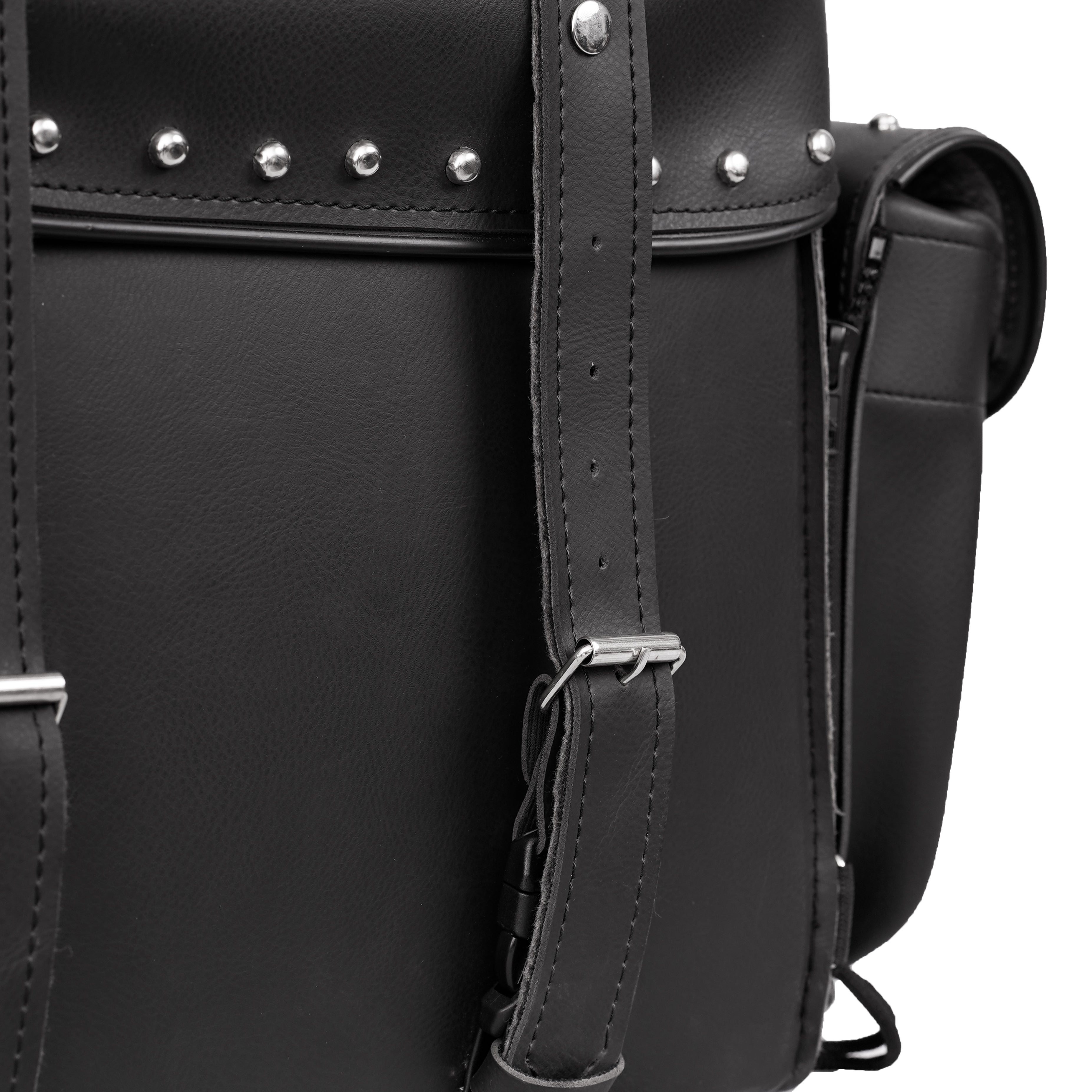 NightCruiser - Leather PVC Large 4 Piece Motorcycle Touring Tail Bag