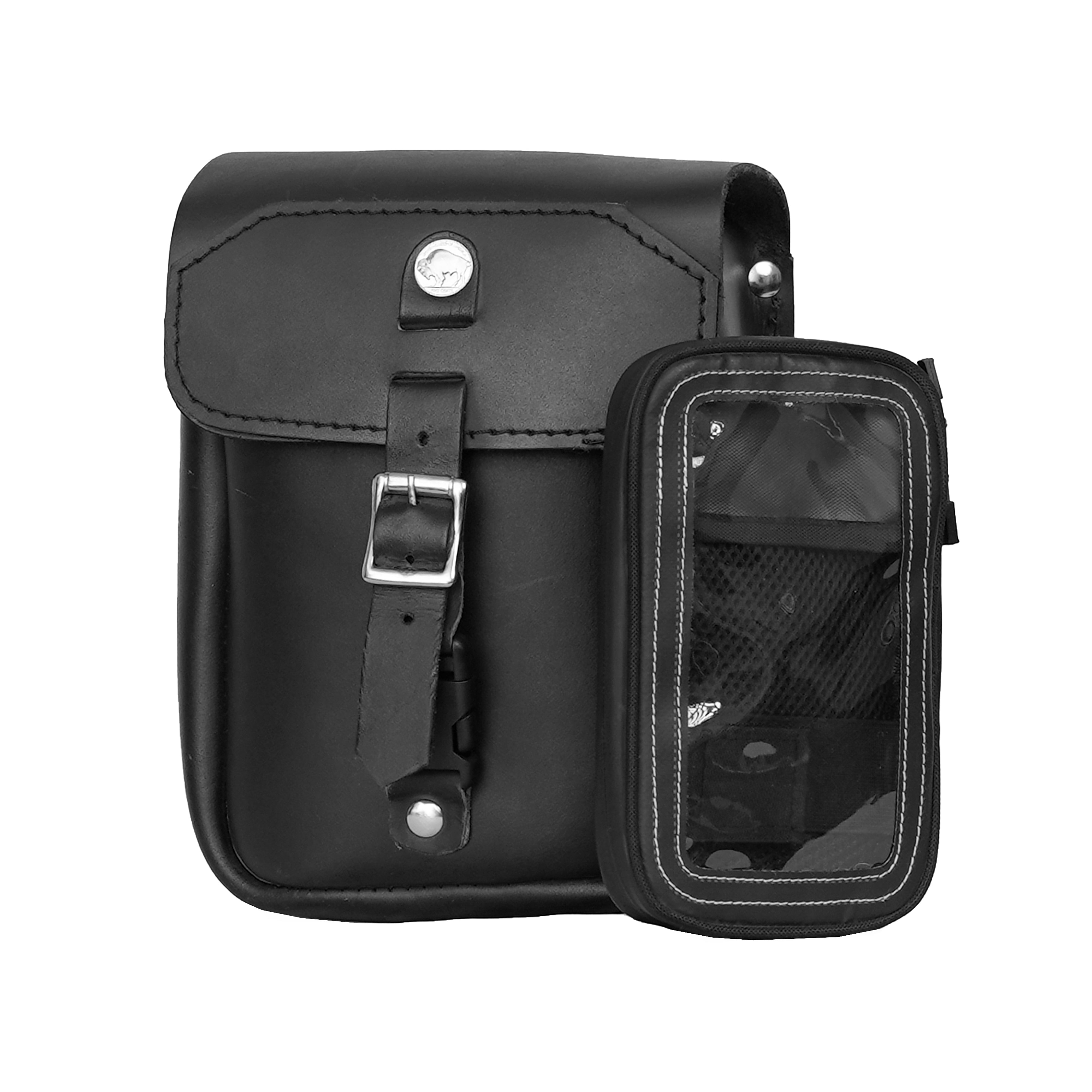 IronBarrel - Premium Leather Large Tool Bag for Sissybar