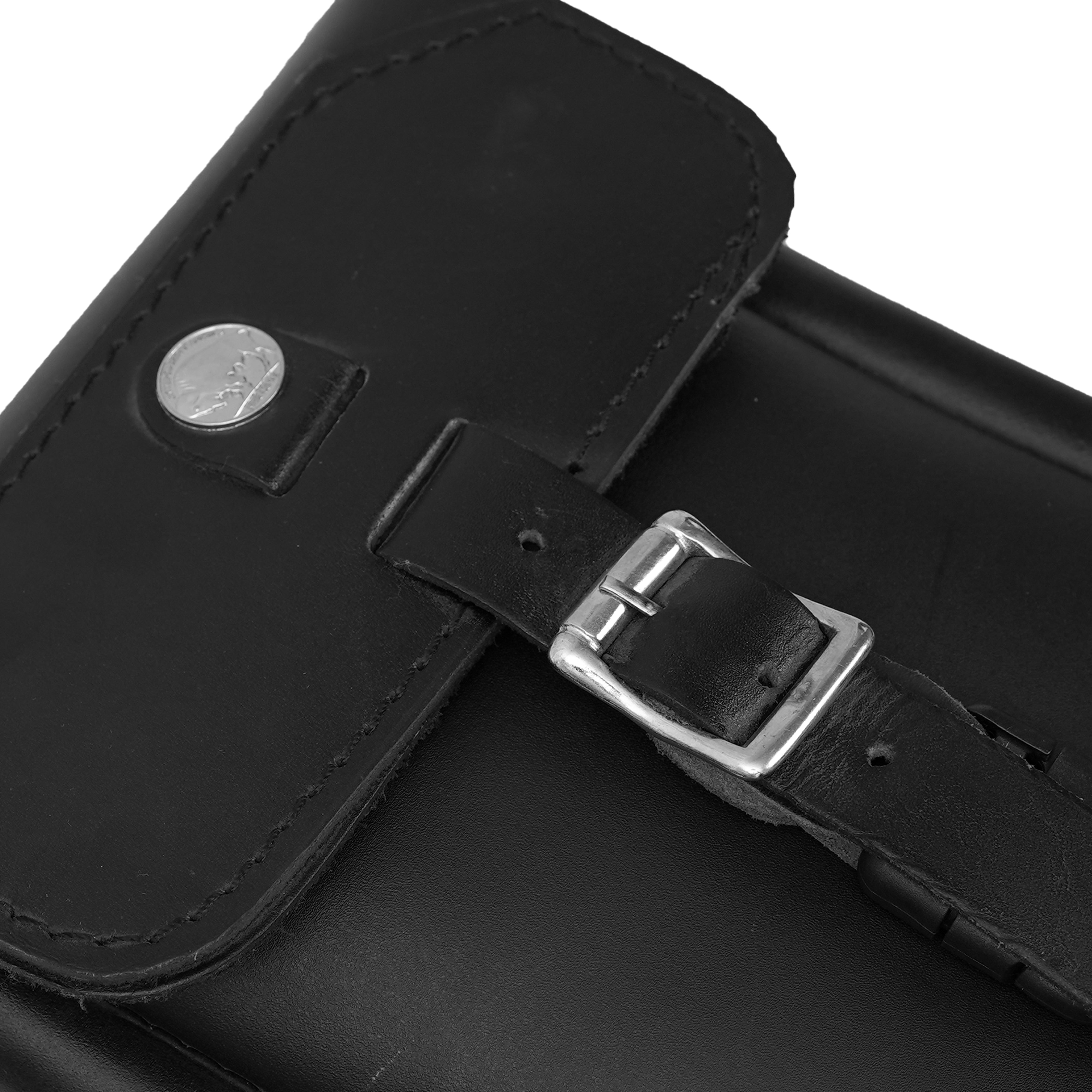 IronBarrel - Premium Leather Large Tool Bag for Sissybar