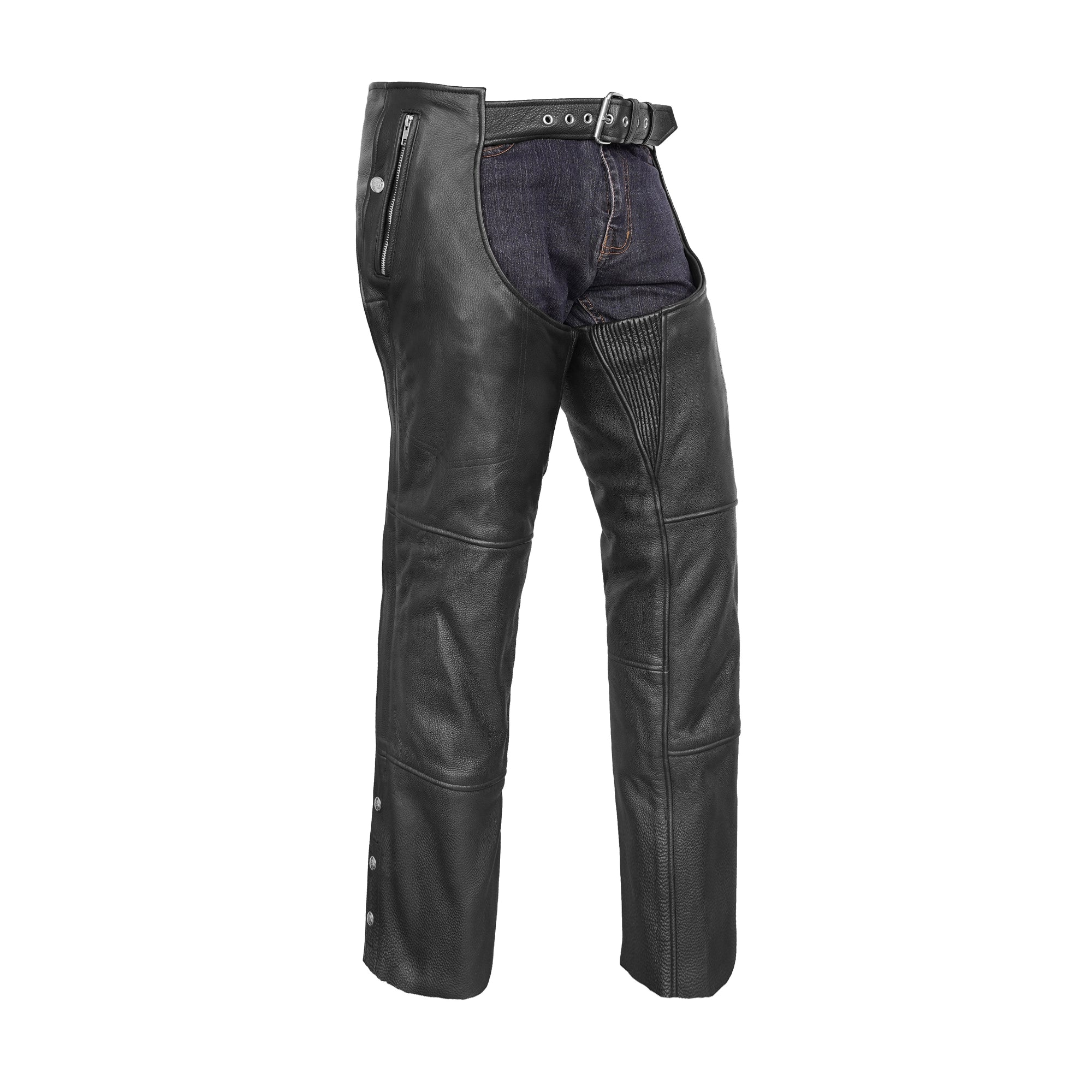 Skyline Rider Unisex Motorcycle Leather Chaps