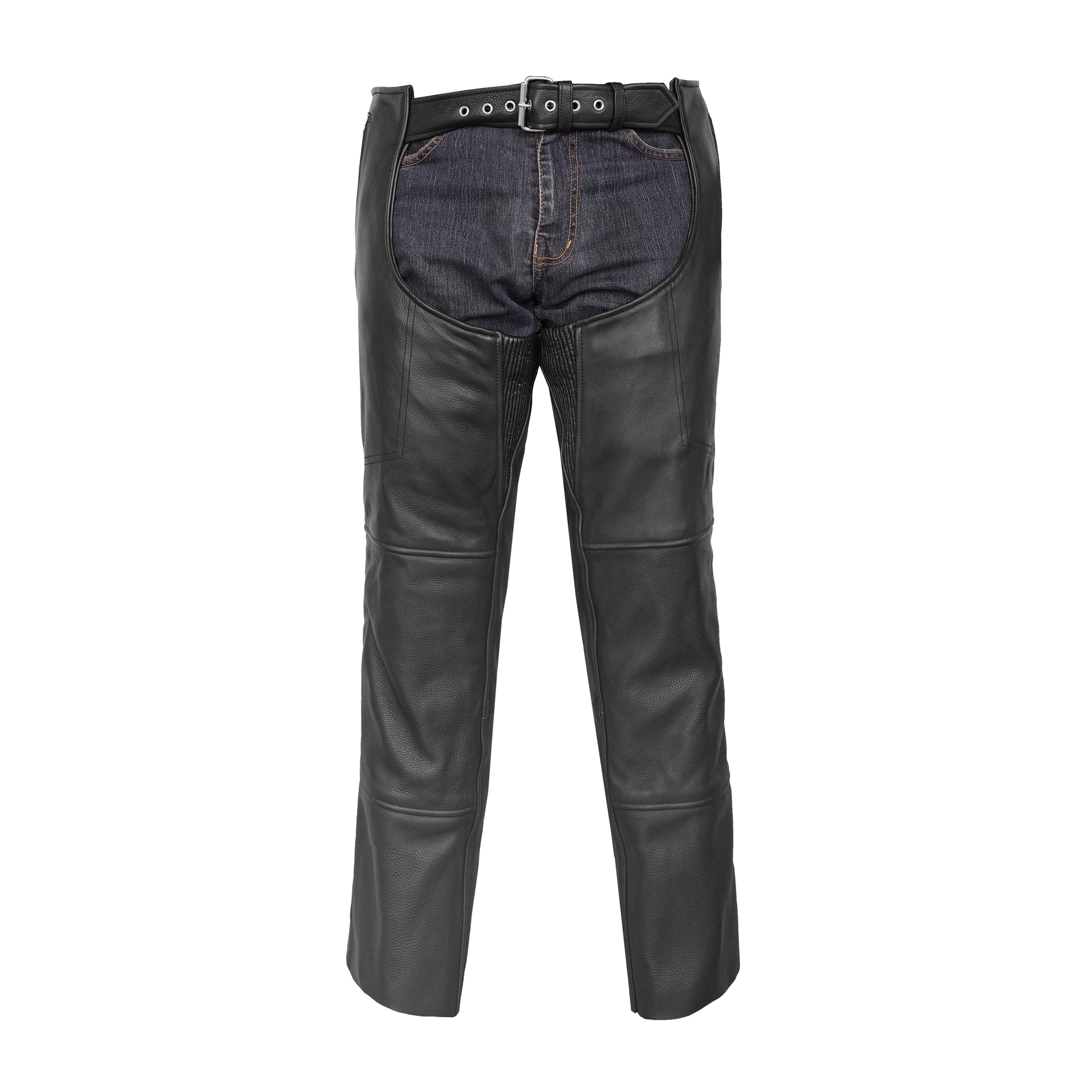 Skyline Rider Unisex Motorcycle Leather Chaps - Order Now