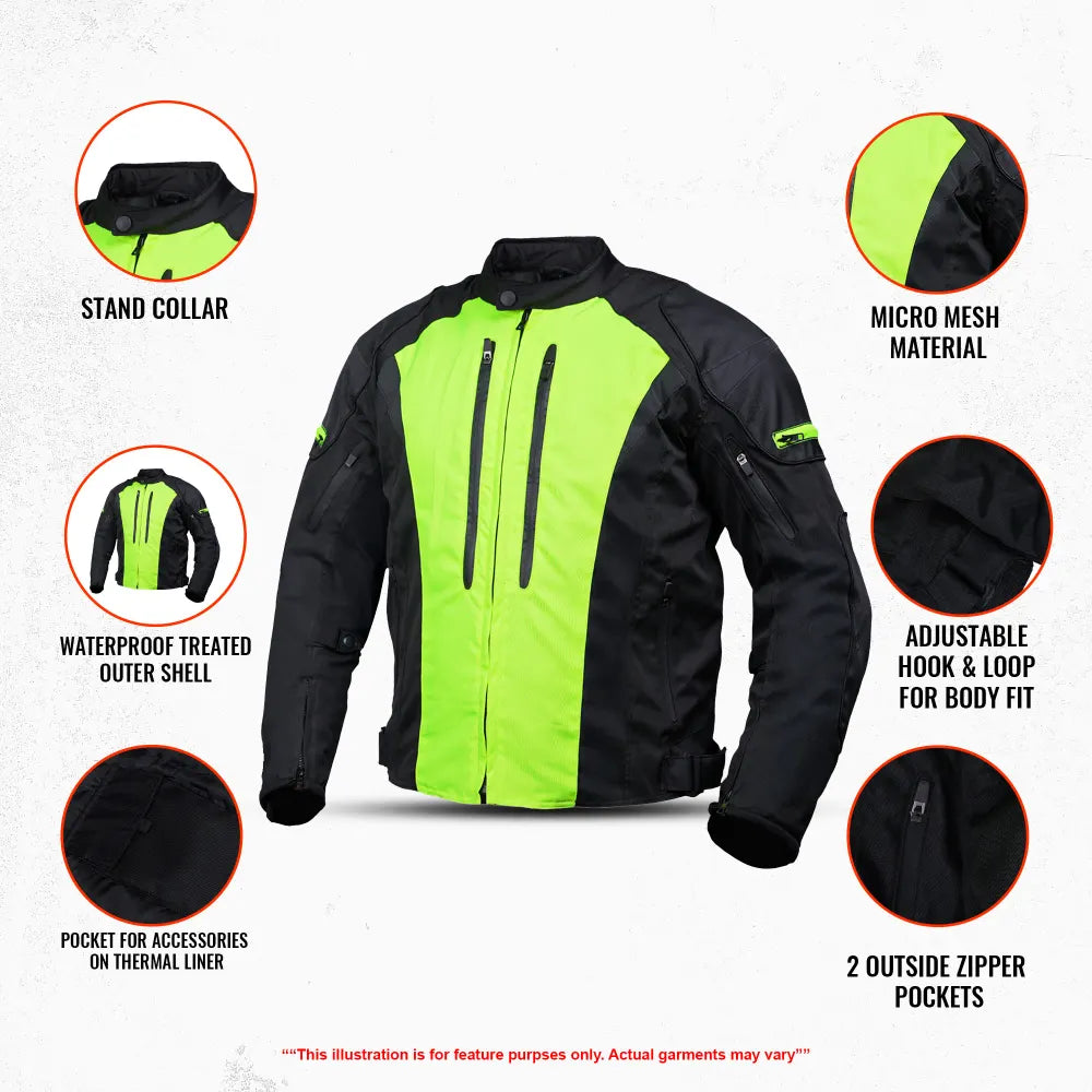 SkylineRogue Men's Textile Motorcycle Jacket