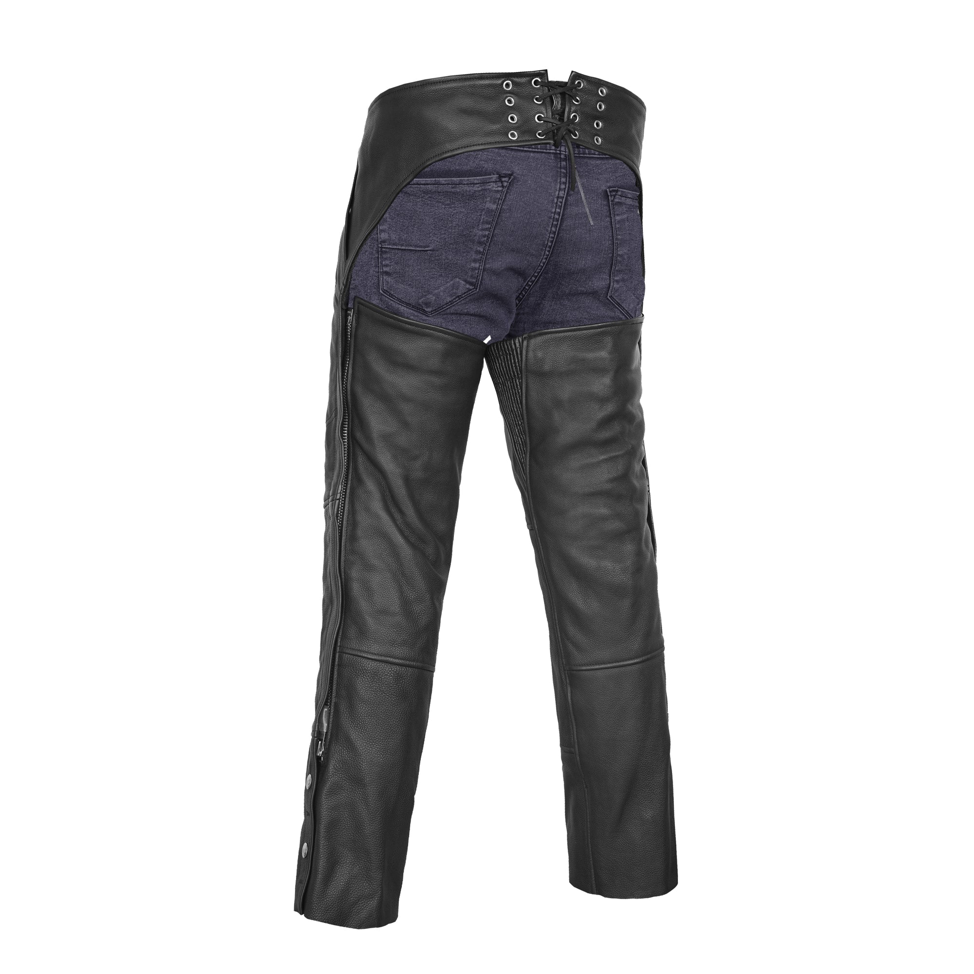 Spiritway Unisex Motorcycle Leather Chaps