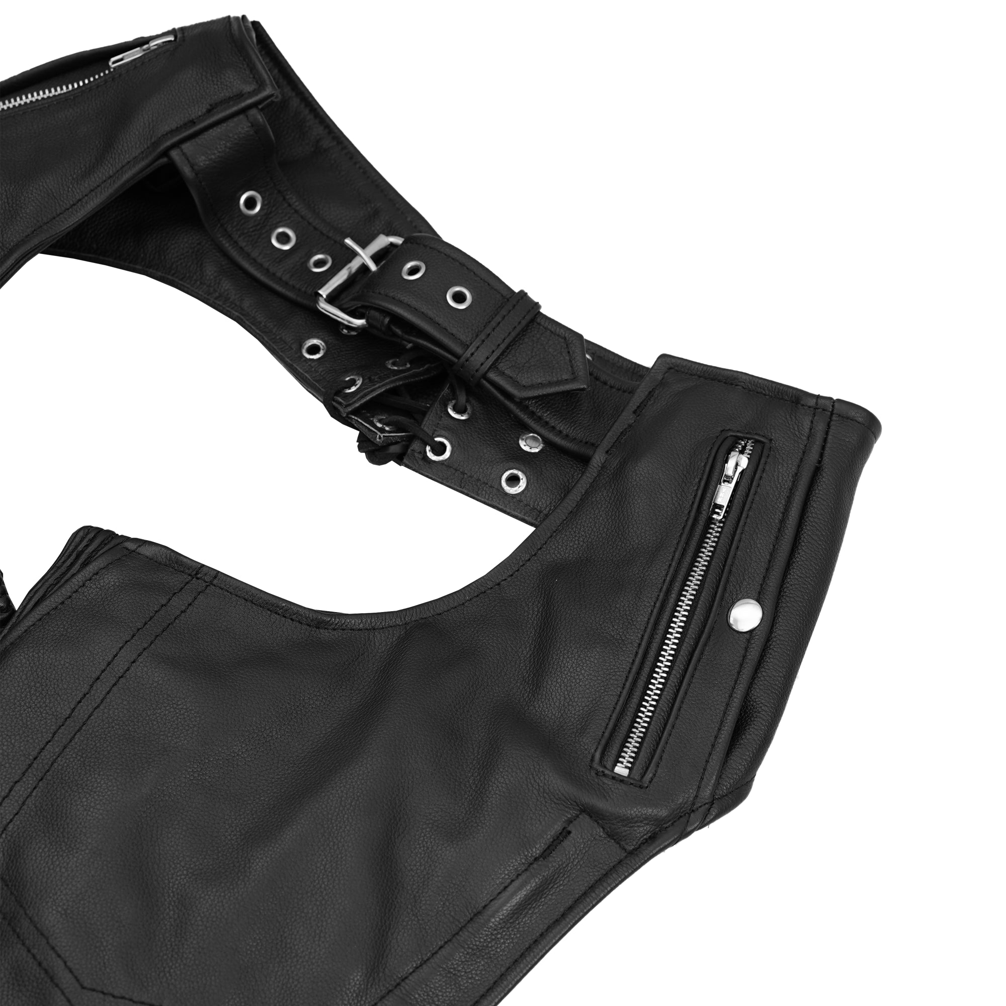 Spiritway Unisex Motorcycle Leather Chaps