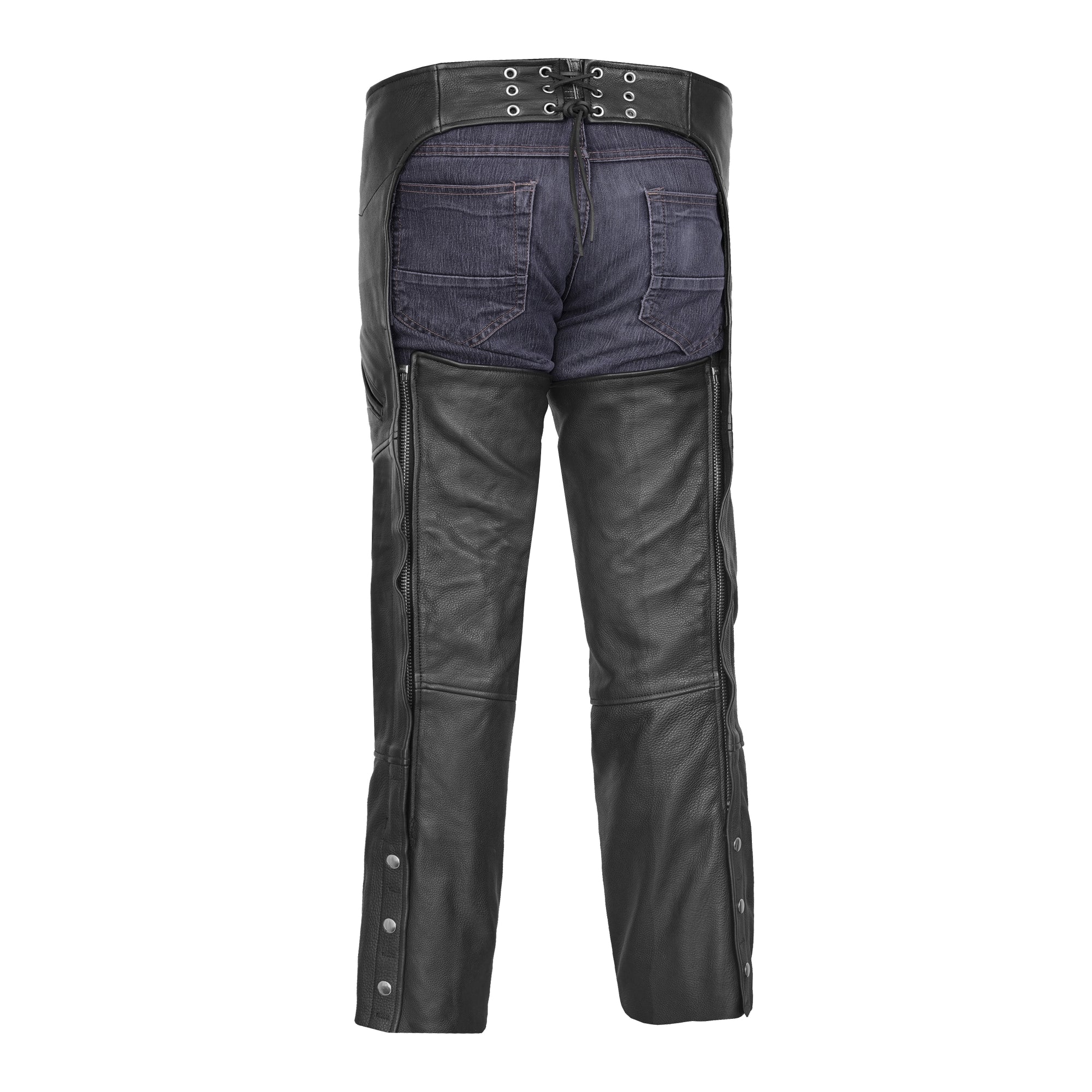 Nightshade Rider Unisex Motorcycle Leather Chaps