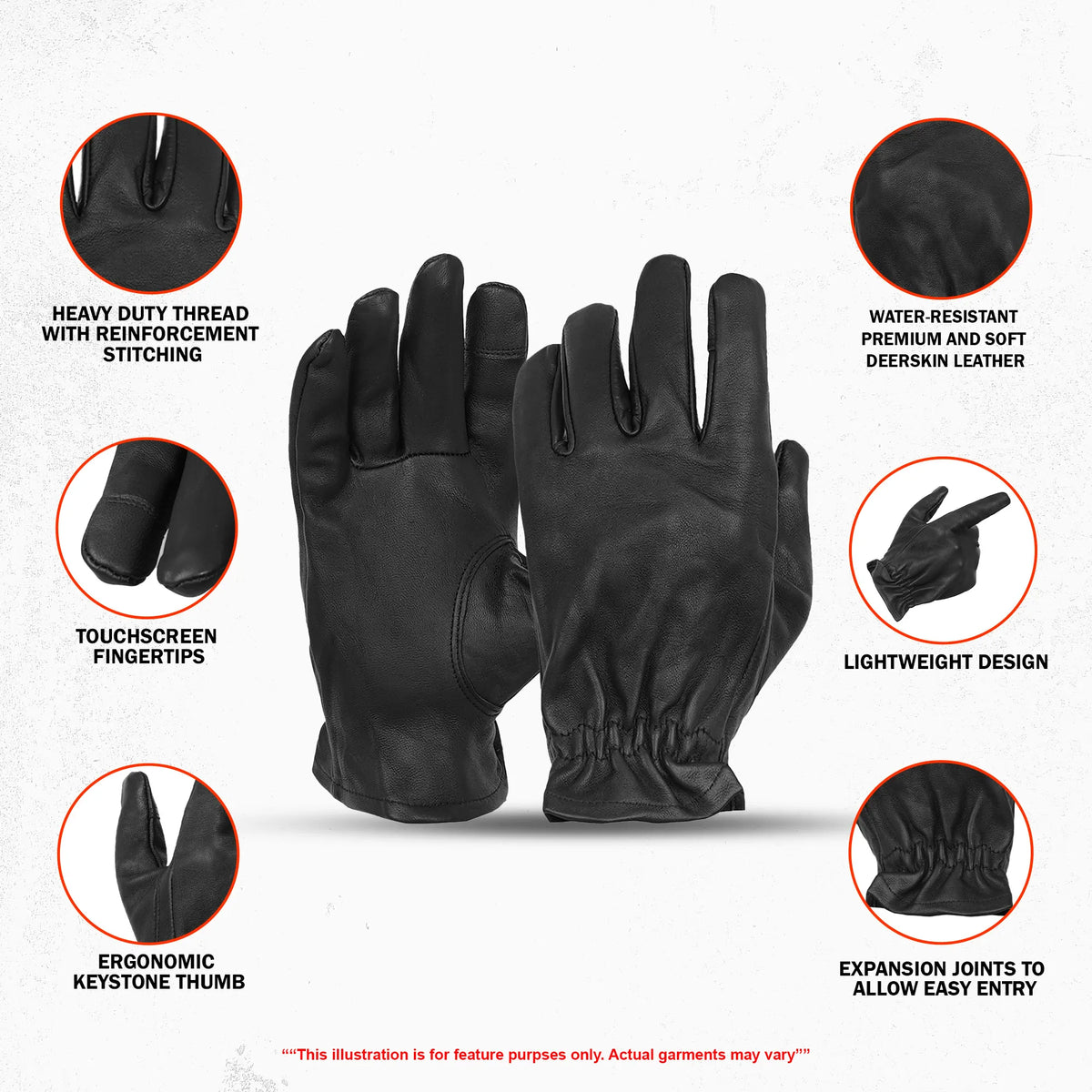Bareback Grip - Men's Deerskin Lightweight Gloves
